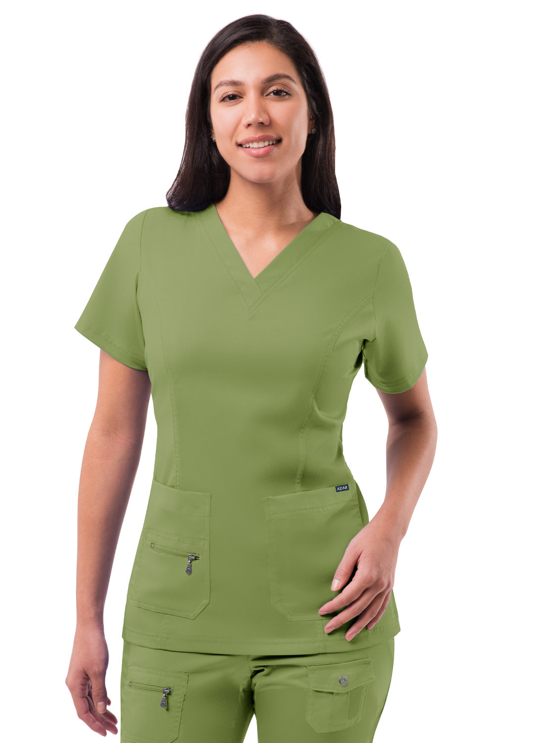 ADAR Pro Womens Elevated V-neck Scrub Top (More Color)