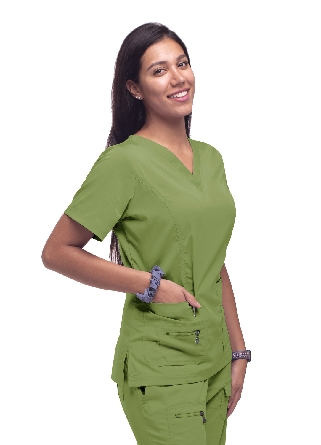 ADAR Pro Womens Elevated V-neck Scrub Top (More Color)