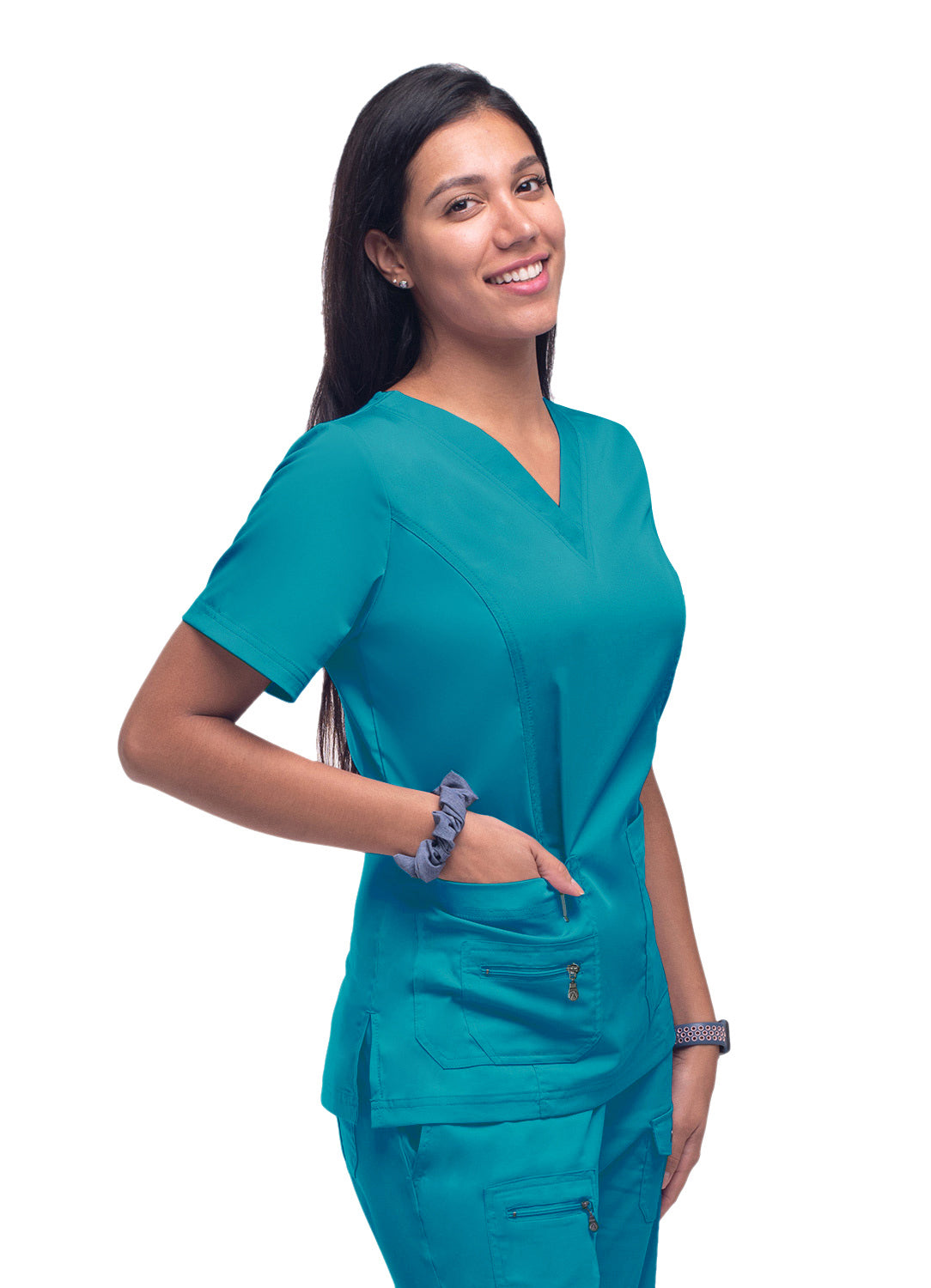 ADAR Pro Womens Elevated V-neck Scrub Top (More Color)