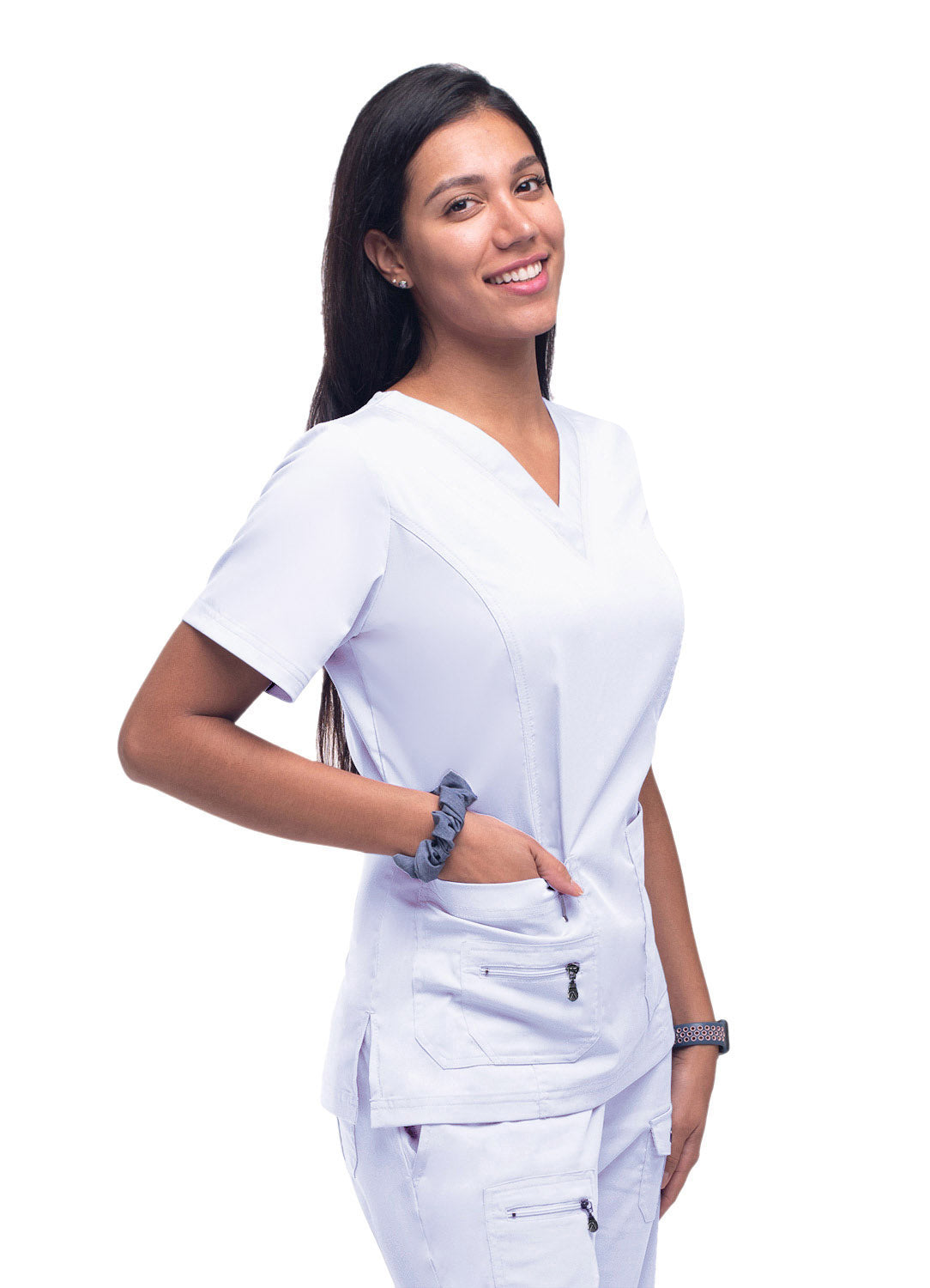 ADAR Pro Womens Elevated V-neck Scrub Top (More Color)