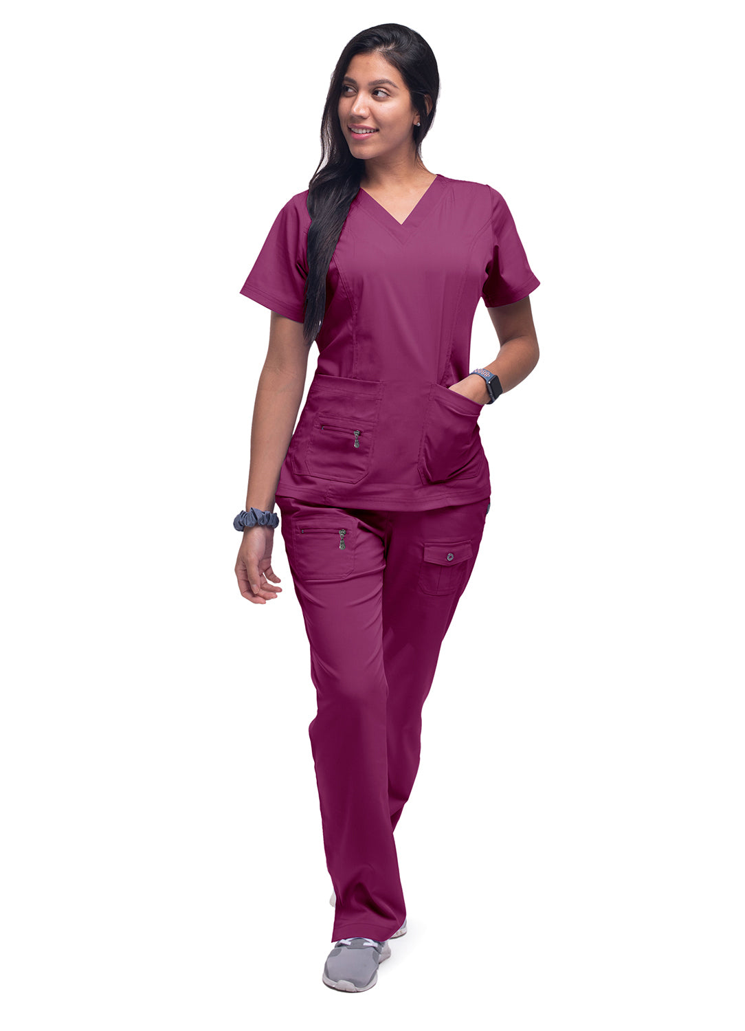 ADAR Pro Womens Elevated V-neck Scrub Top (More Color)