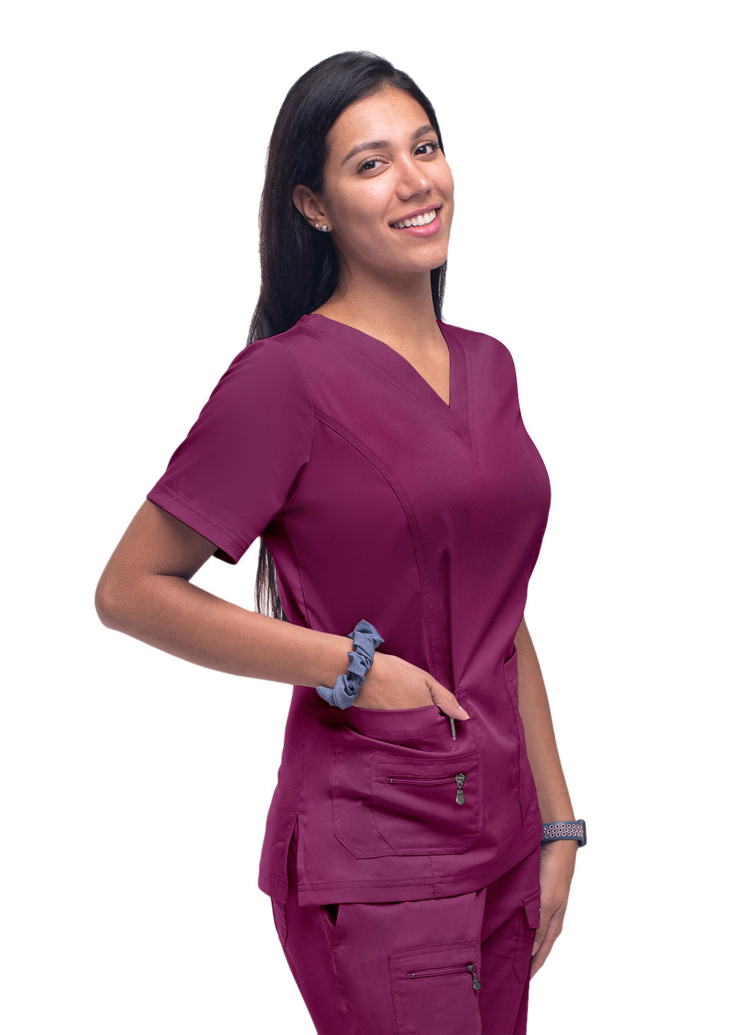 ADAR Pro Womens Elevated V-neck Scrub Top (More Color)