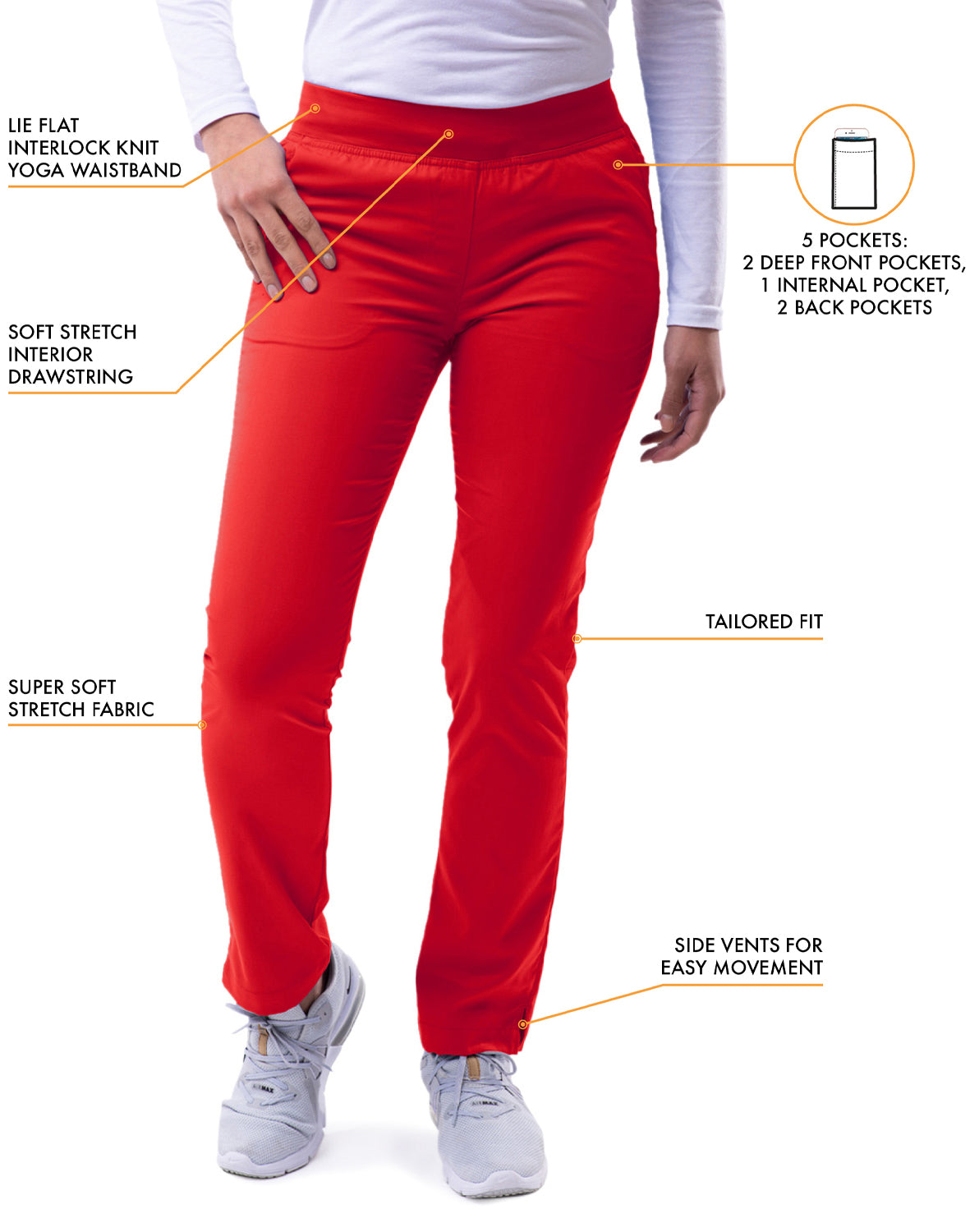 ADAR Pro Women's Skinny Leg Yoga Pant