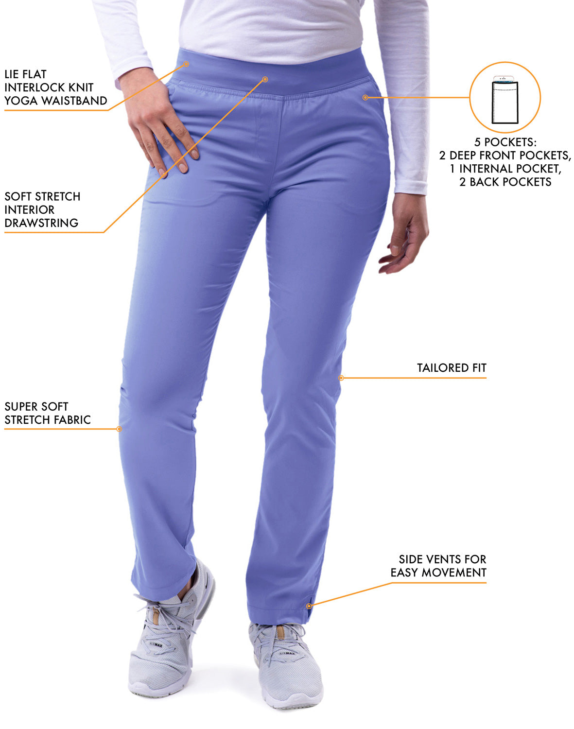 ADAR Pro Women's Skinny Leg Yoga Pant