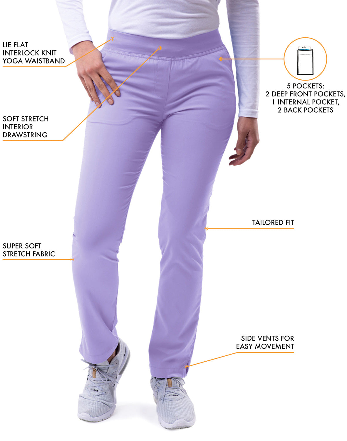 ADAR Pro Women's Skinny Leg Yoga Pant