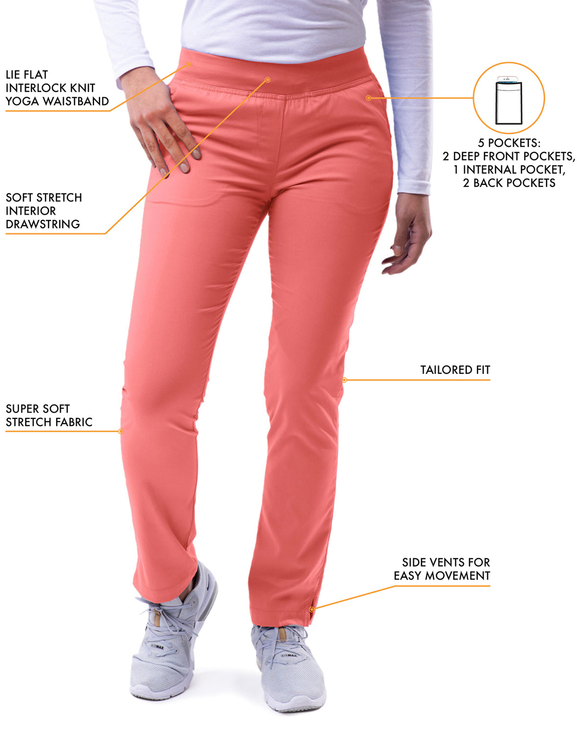 ADAR Pro Women's Skinny Leg Yoga Pant
