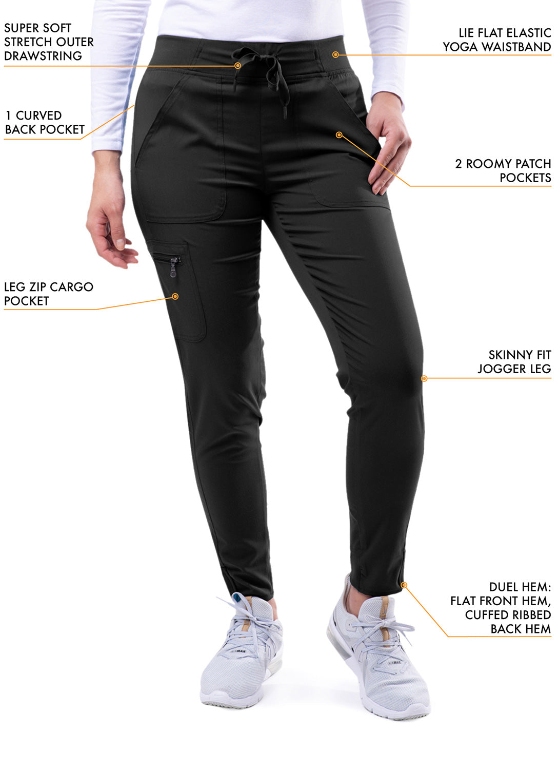 ADAR Pro Women's Ultimate Yoga Jogger Pant Tall