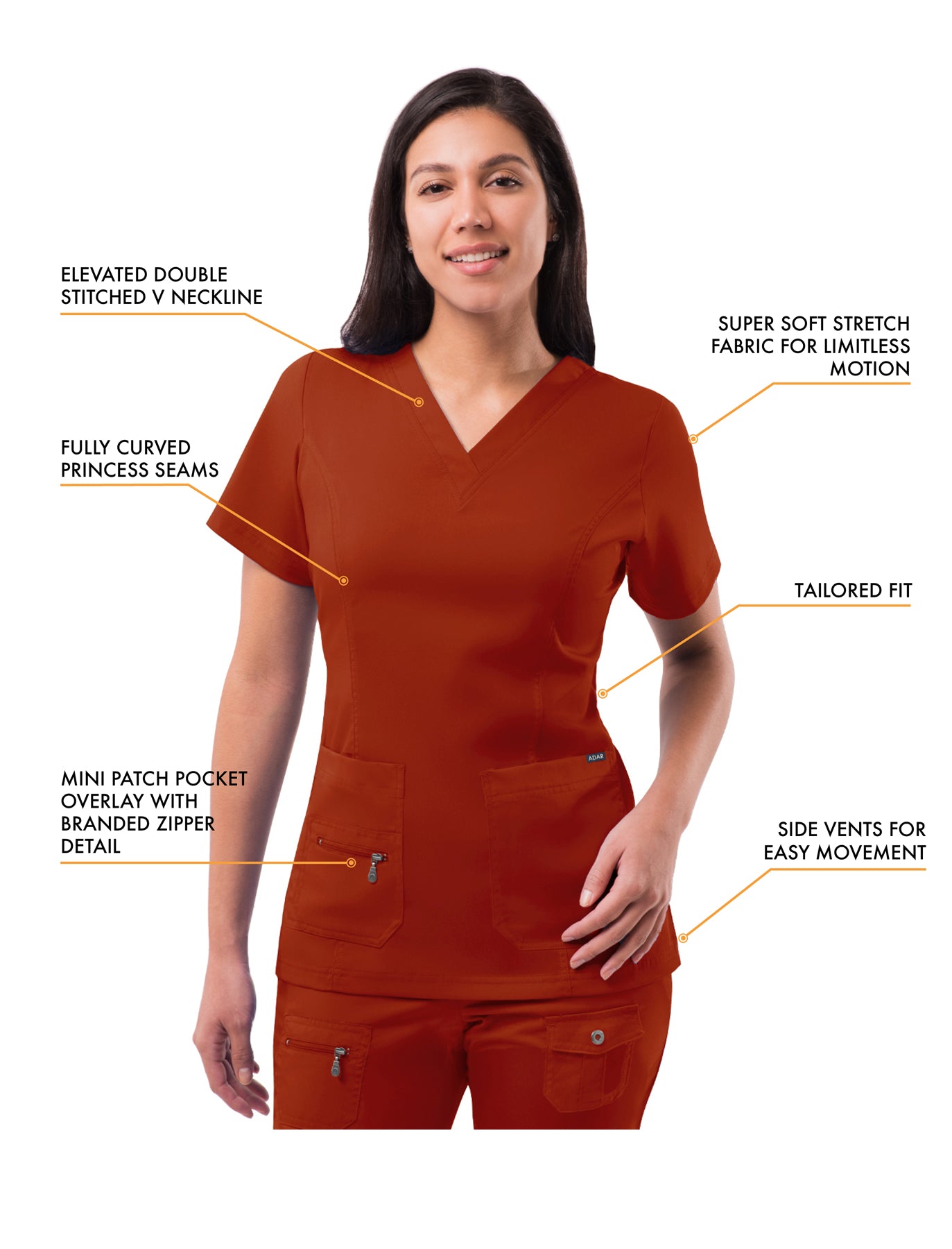 ADAR Pro Women's Flawless Plus Scrub Set (More Color)
