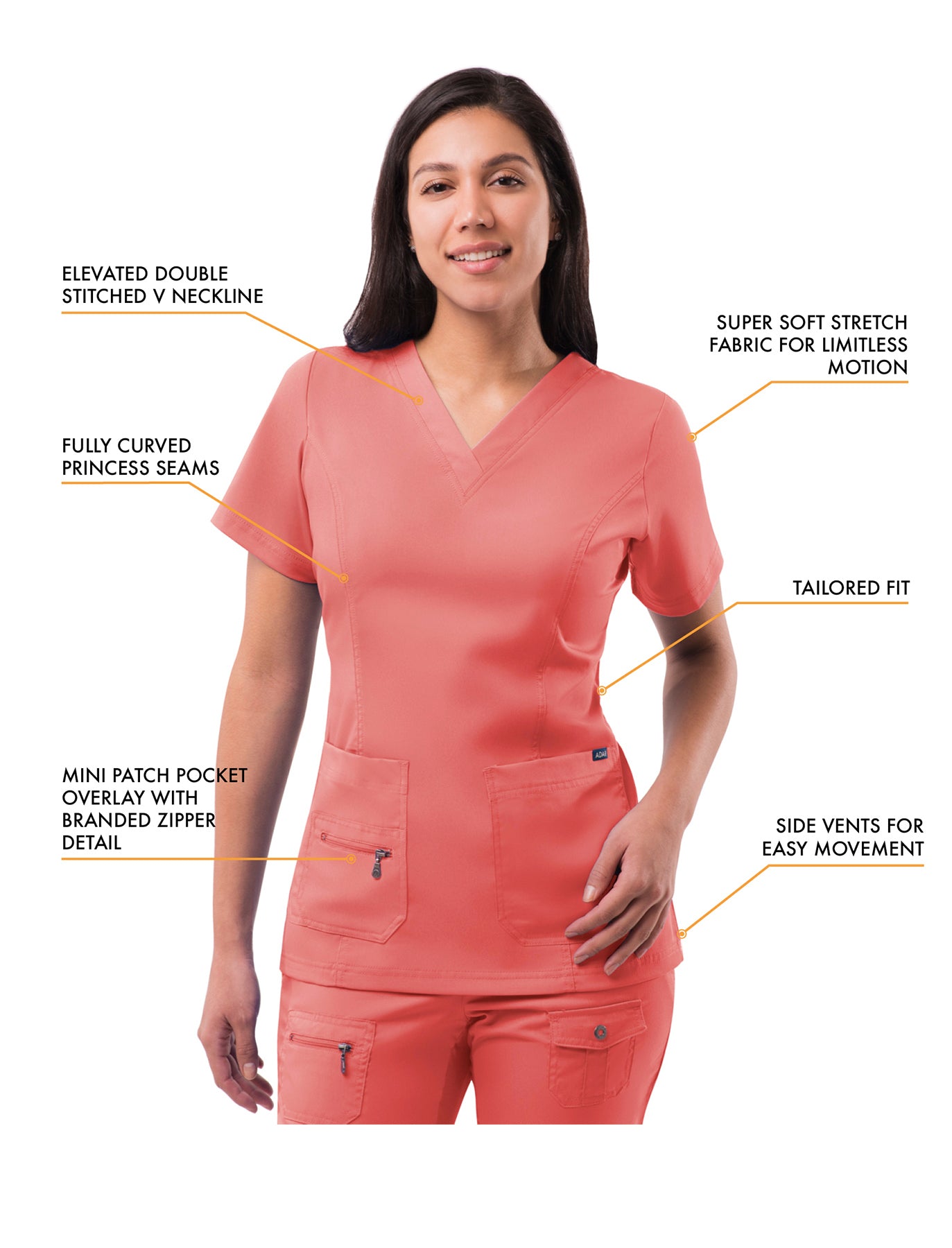 ADAR Pro Women's Flawless Plus Scrub Set (More Color)