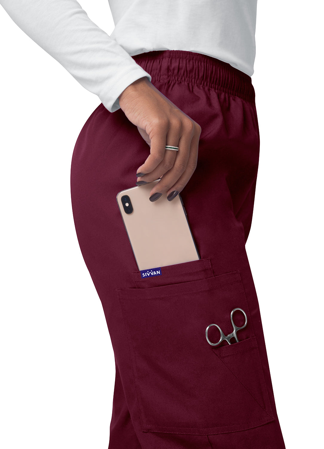 Sivvan Comfort Elastic Drawstring Cargo Pants