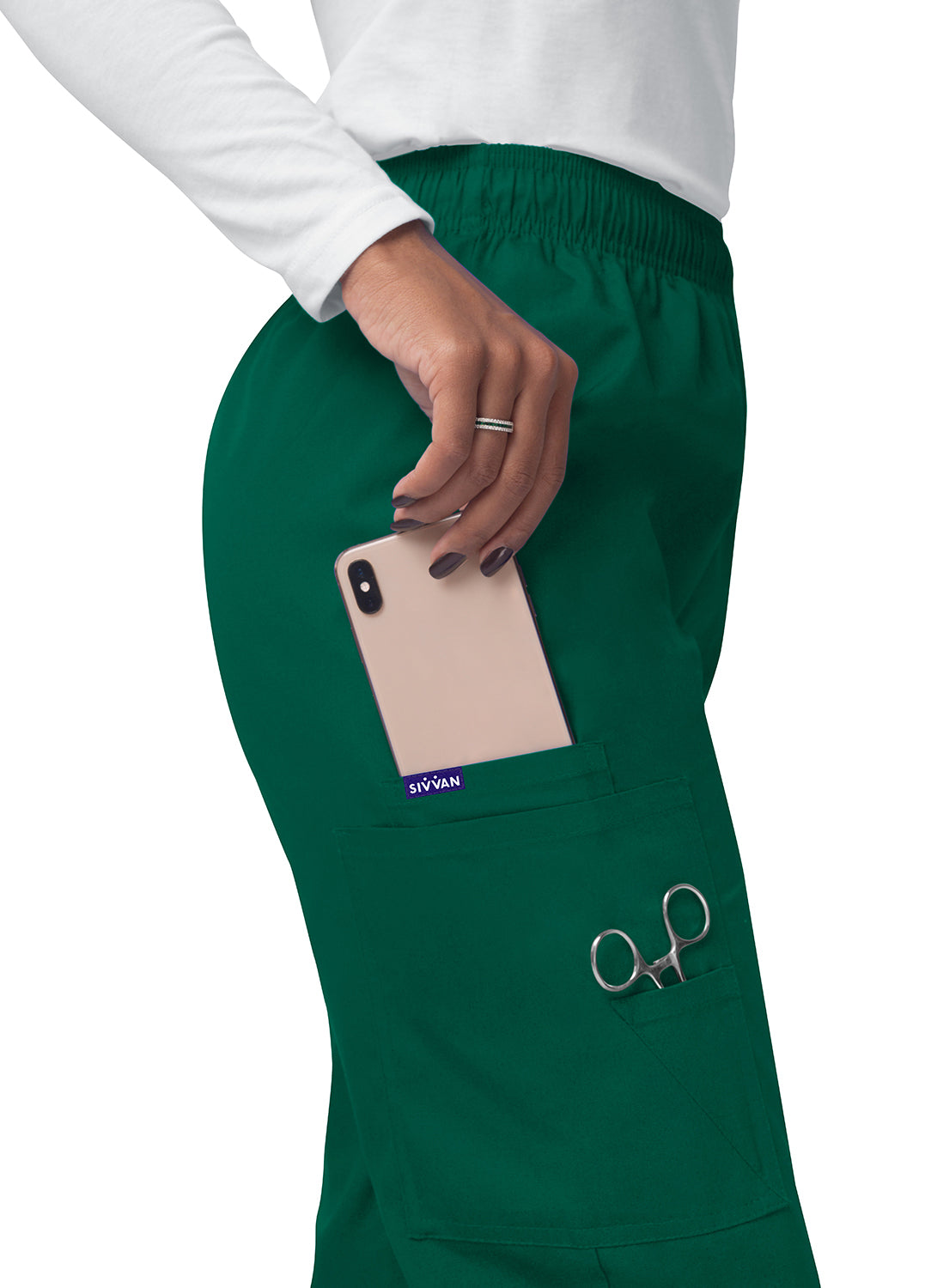 Sivvan Comfort Elastic Drawstring Cargo Pants