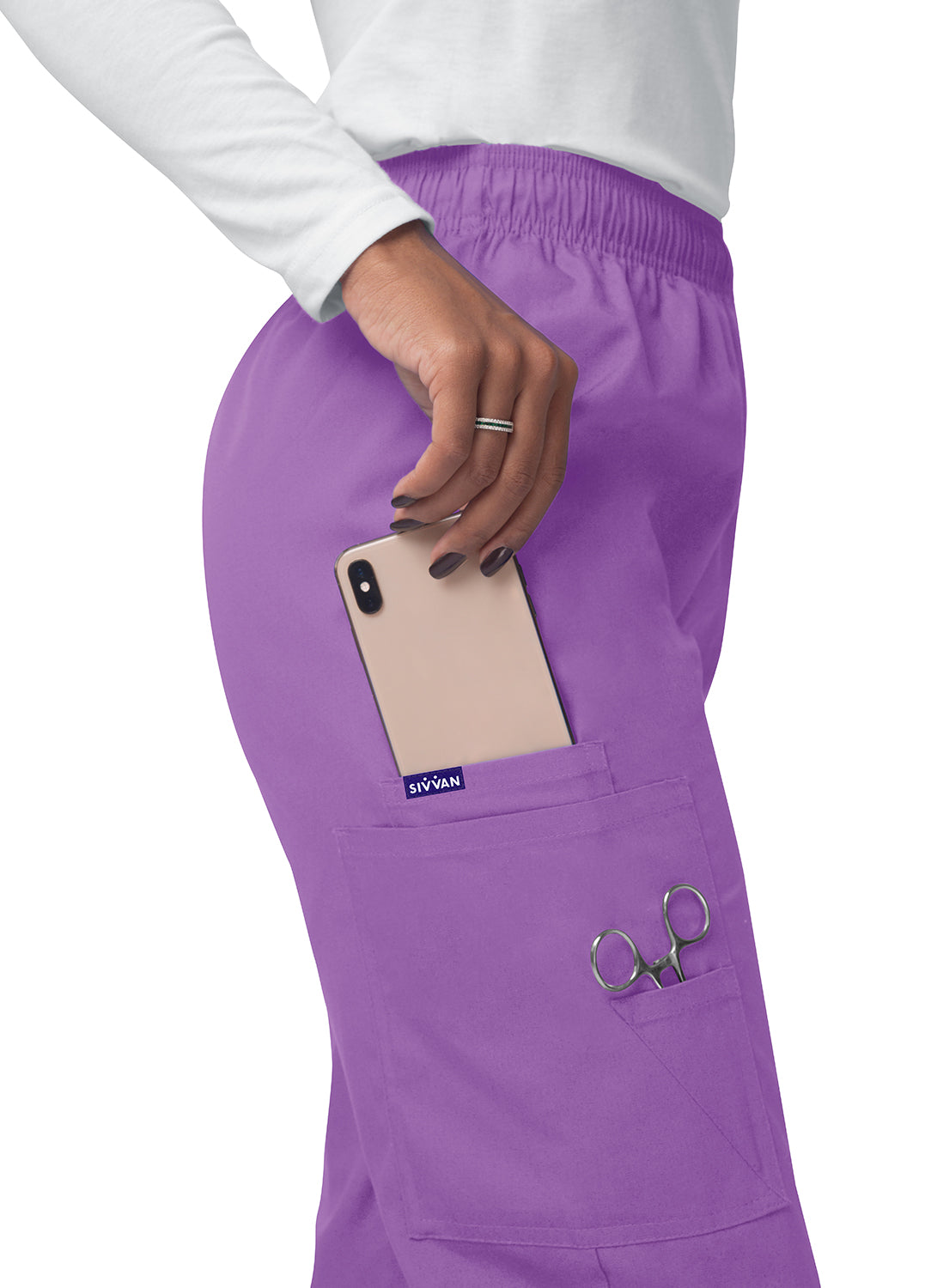 Sivvan Comfort Elastic Drawstring Cargo Pants