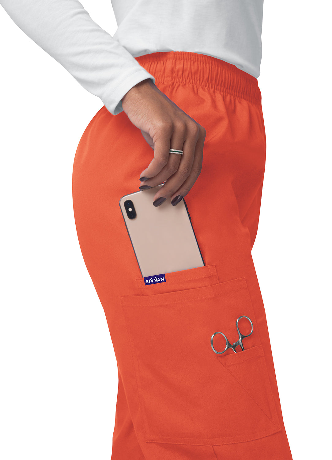 Sivvan Comfort Elastic Drawstring Cargo Pants