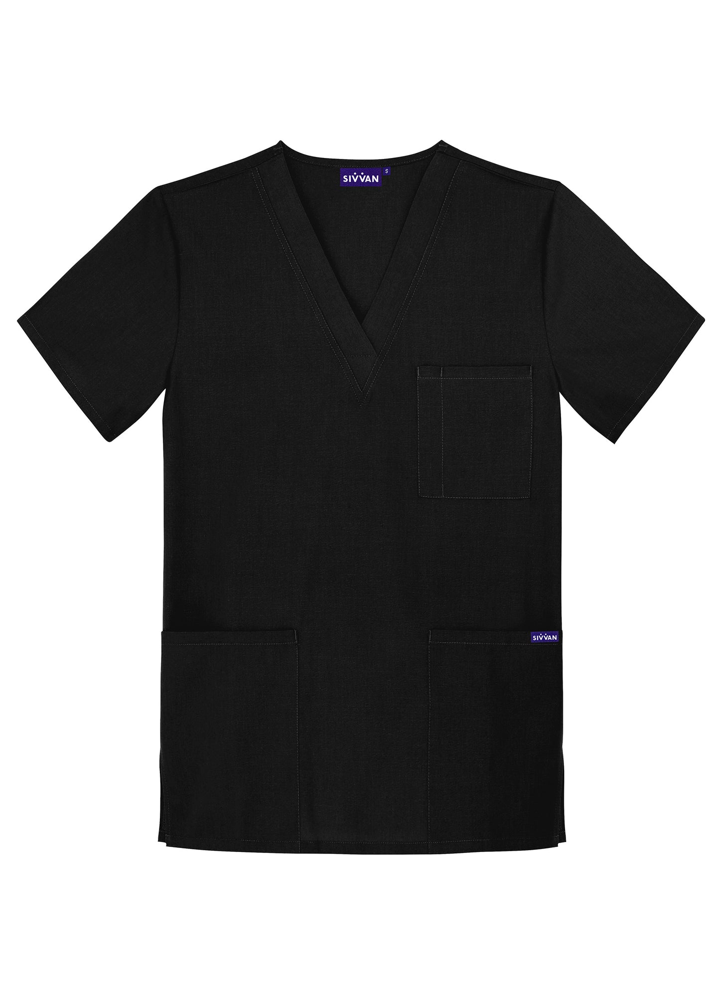 Sivvan Unisex V-Neck 3 Pocket Top