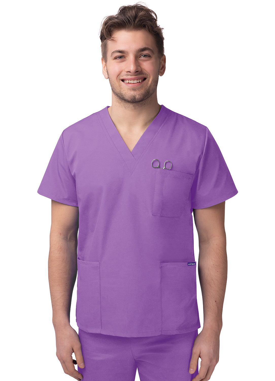 Sivvan Unisex V-Neck 3 Pocket Top