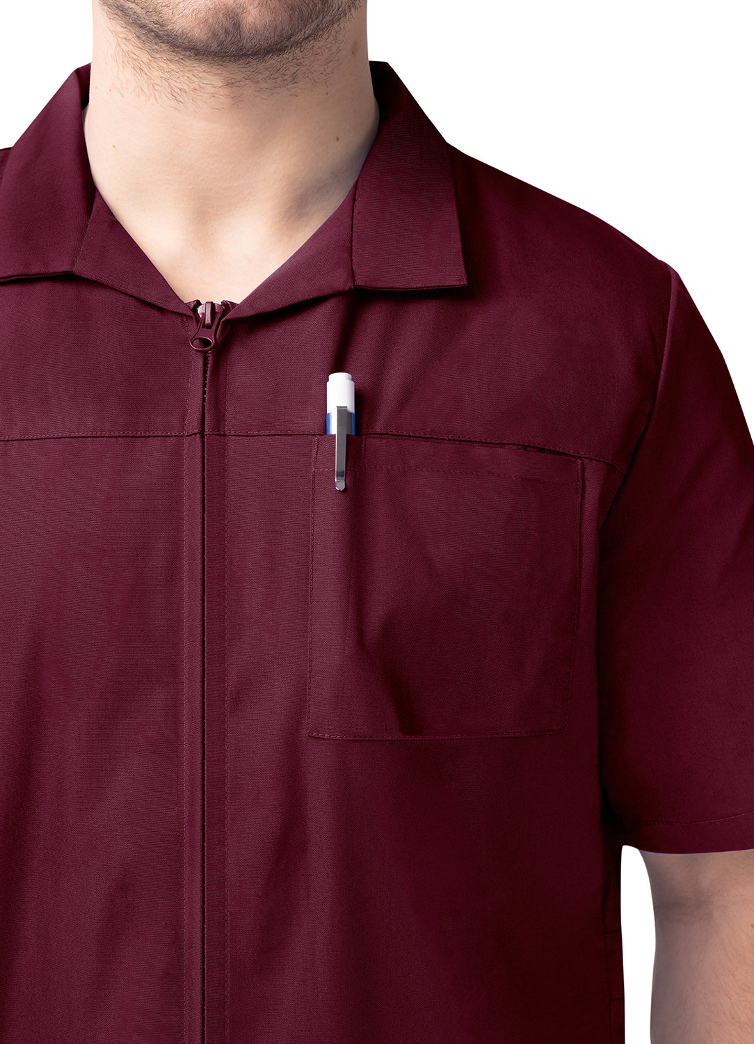 Sivvan Men's Zippered Short Sleeve Jacket