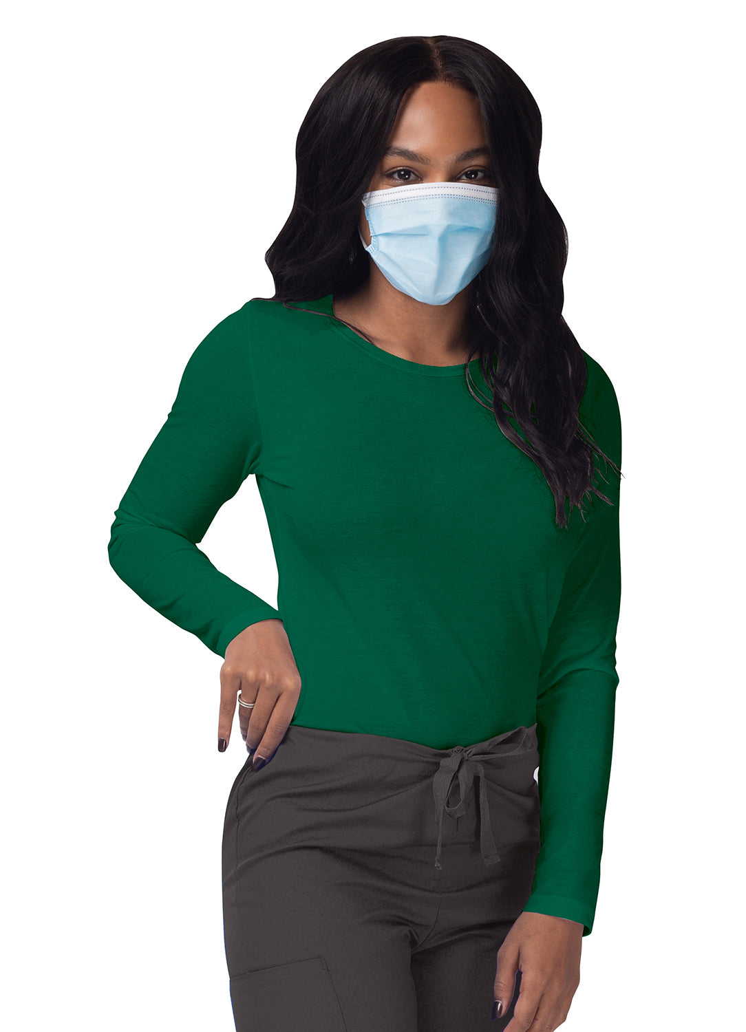 Sivvan Women's Long Sleeve Comfort Underscrub Tee (More Color)