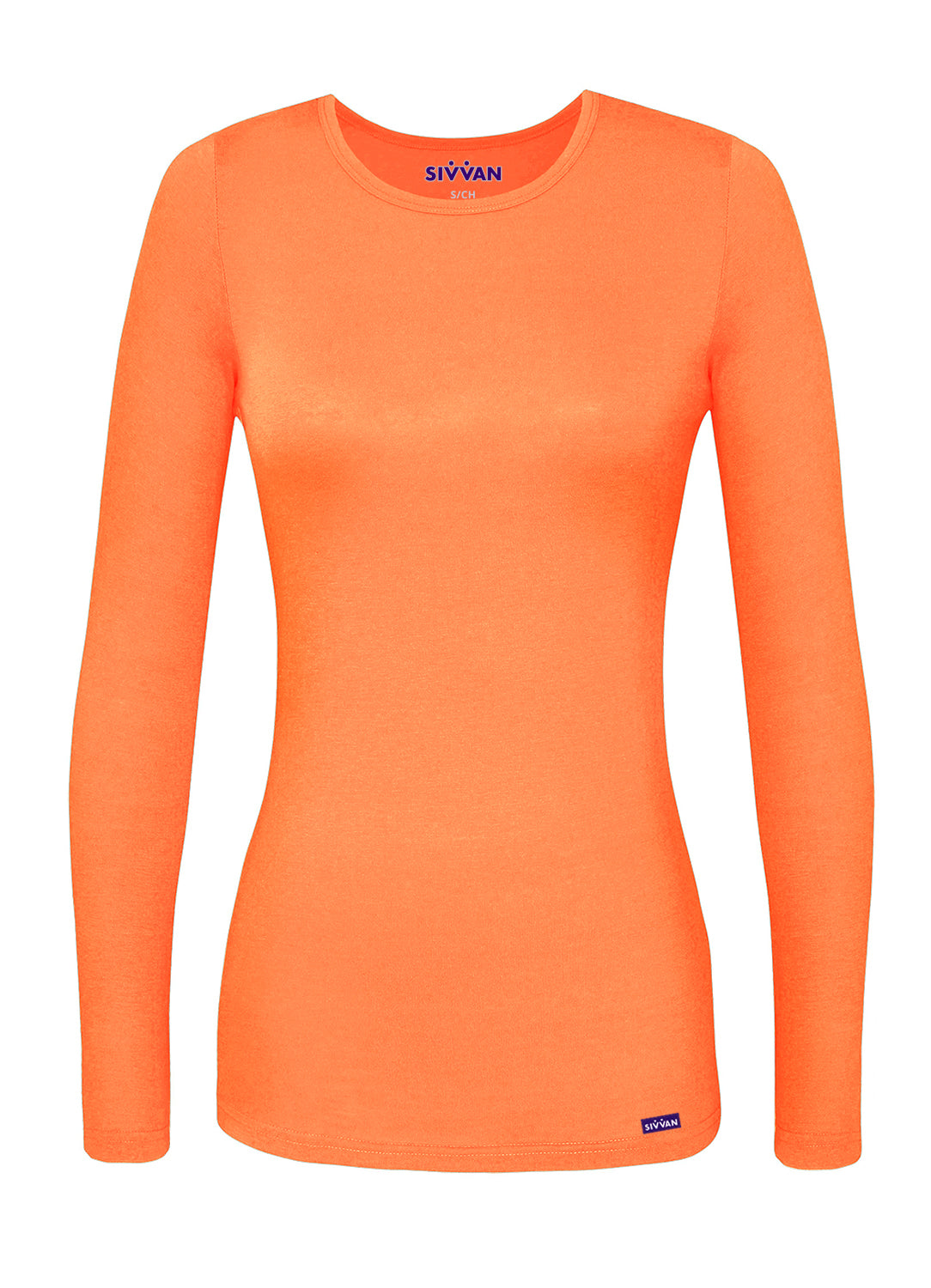 Sivvan Women's Long Sleeve Comfort Underscrub Tee (More Color)