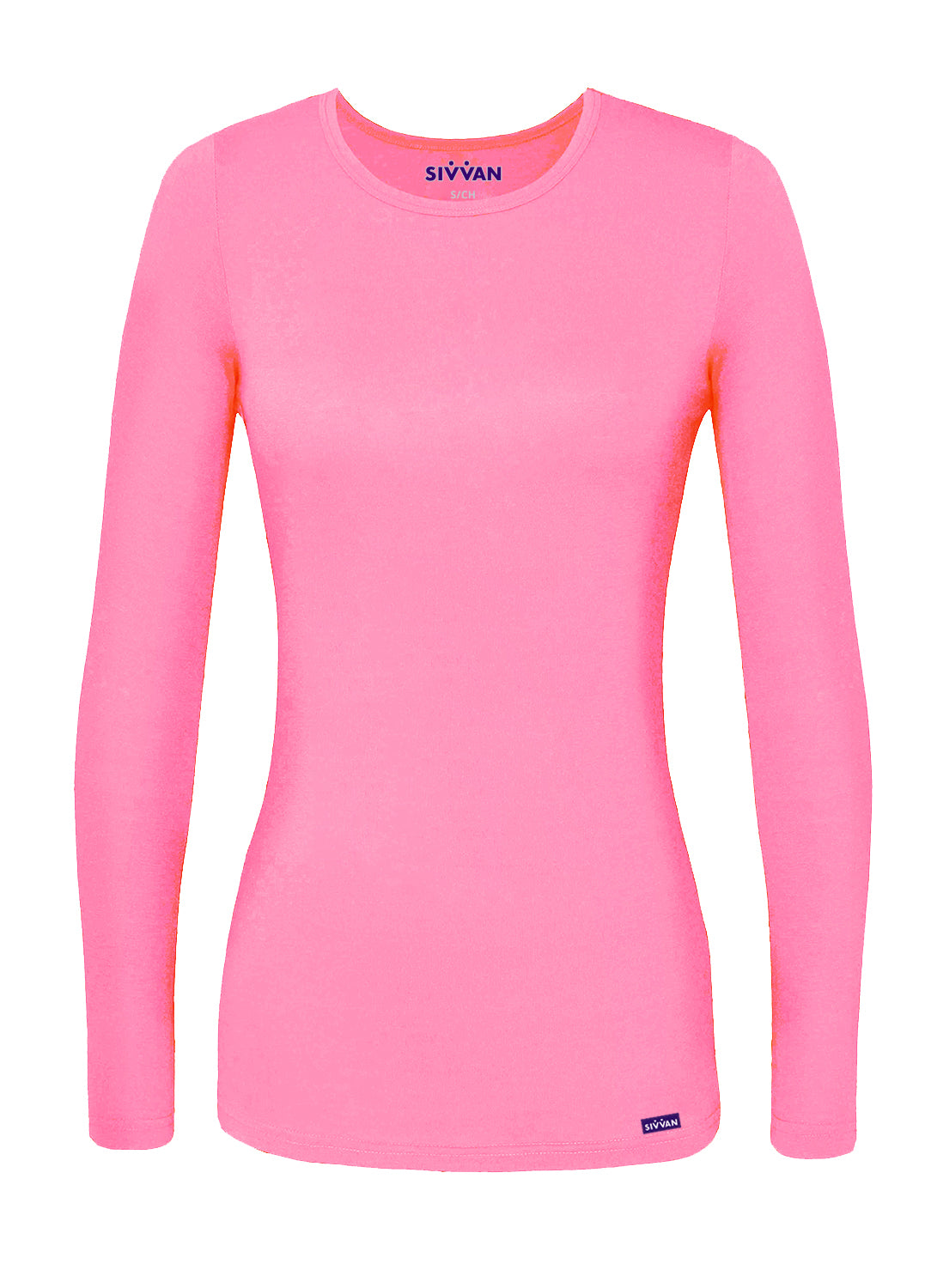Sivvan Women's Long Sleeve Comfort Underscrub Tee (More Color)