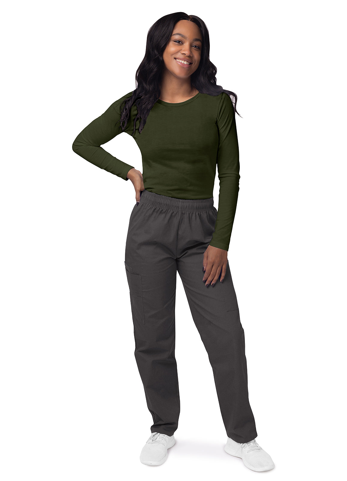 Sivvan Women's Long Sleeve Comfort Underscrub Tee (More Color)