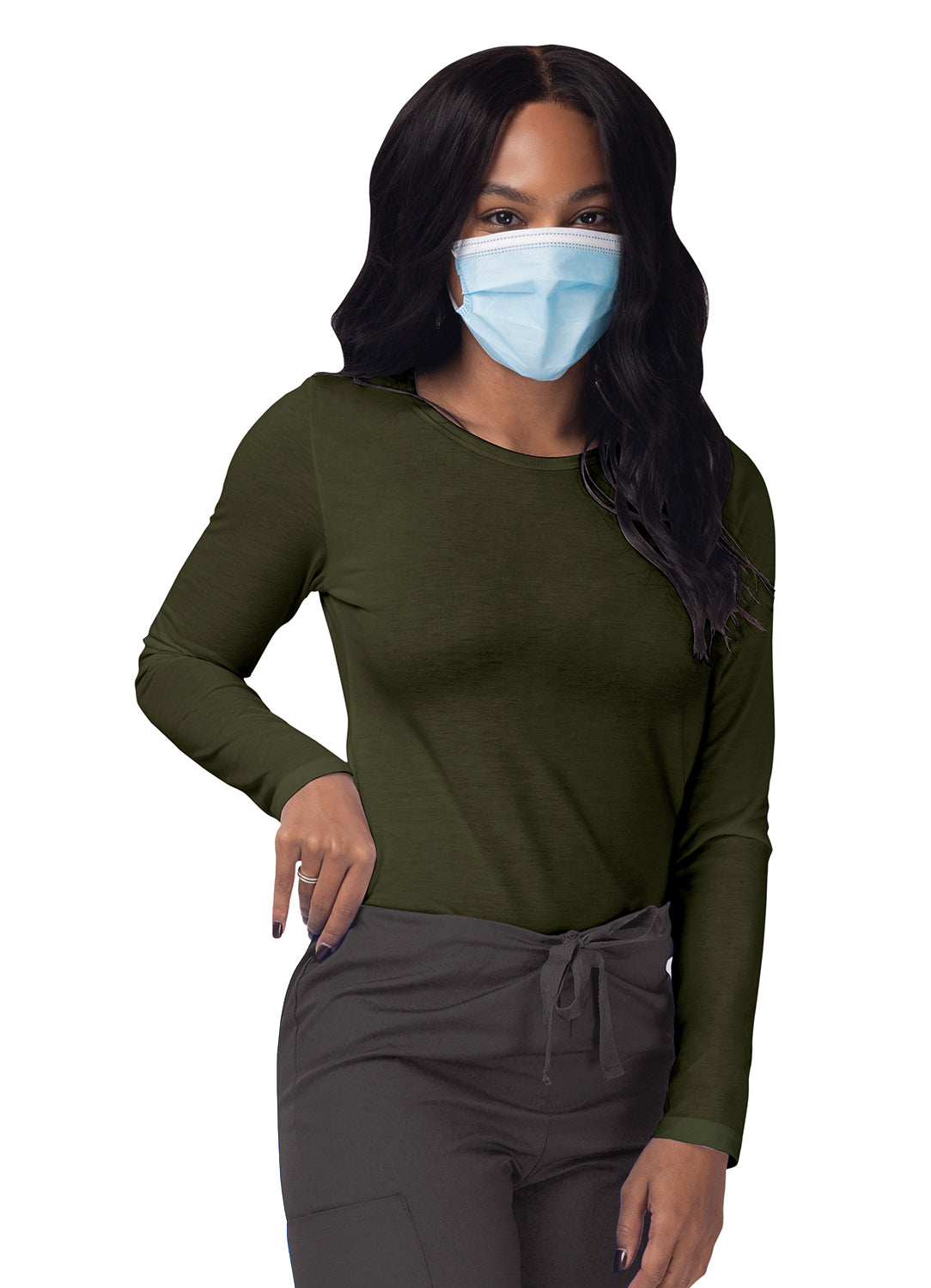 Sivvan Women's Long Sleeve Comfort Underscrub Tee (More Color)