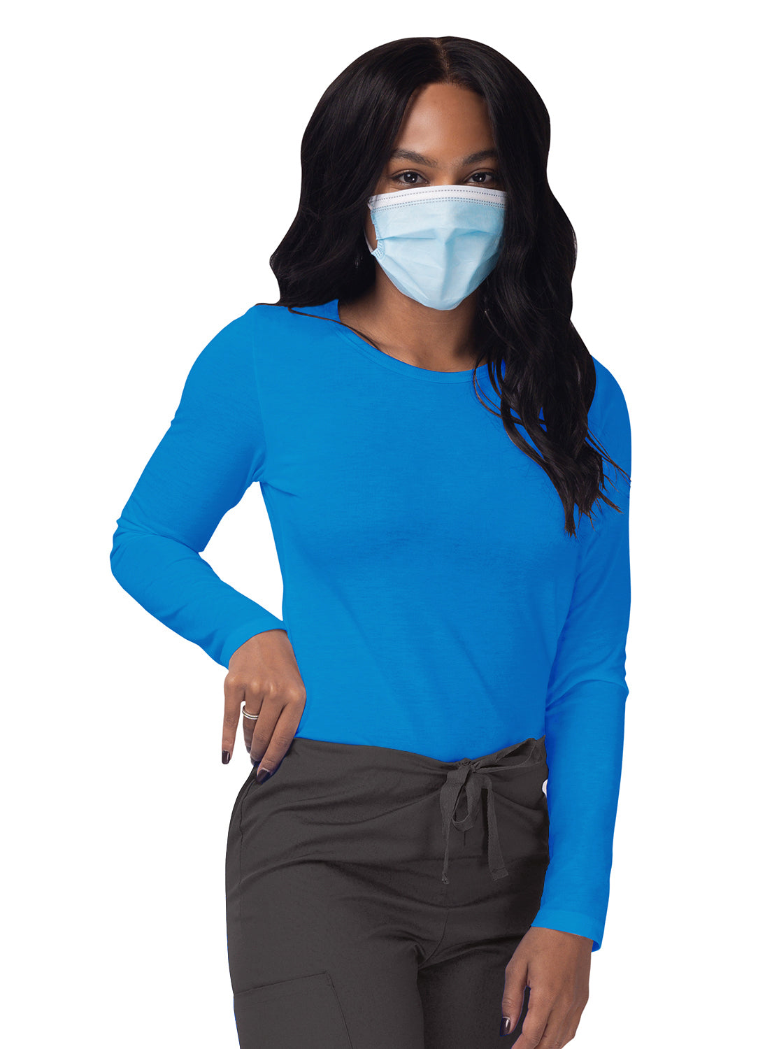 Sivvan Women's Long Sleeve Comfort Underscrub Tee (More Color)