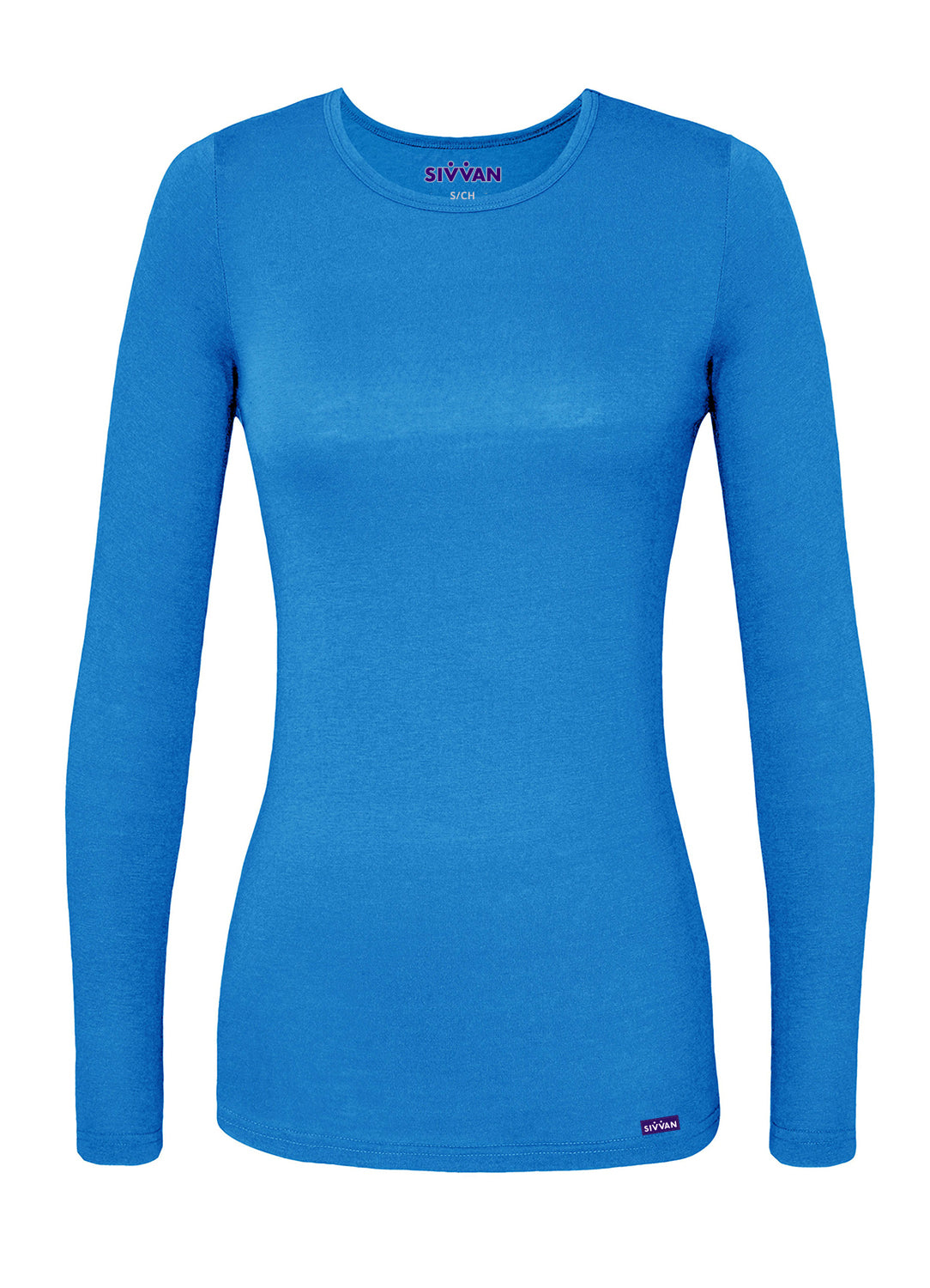 Sivvan Women's Long Sleeve Comfort Underscrub Tee (More Color)