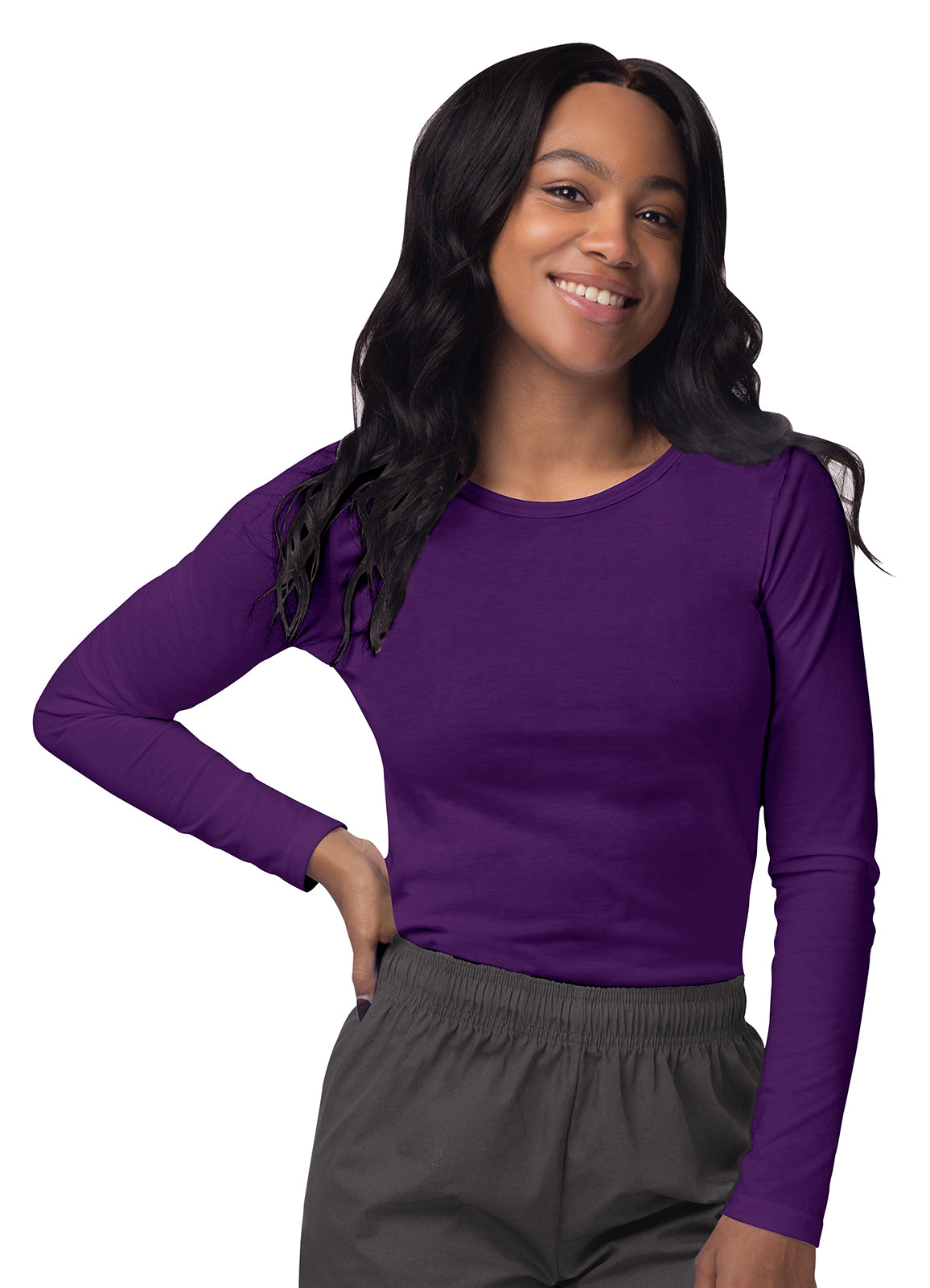 Sivvan Women's Long Sleeve Comfort Underscrub Tee (More Color)