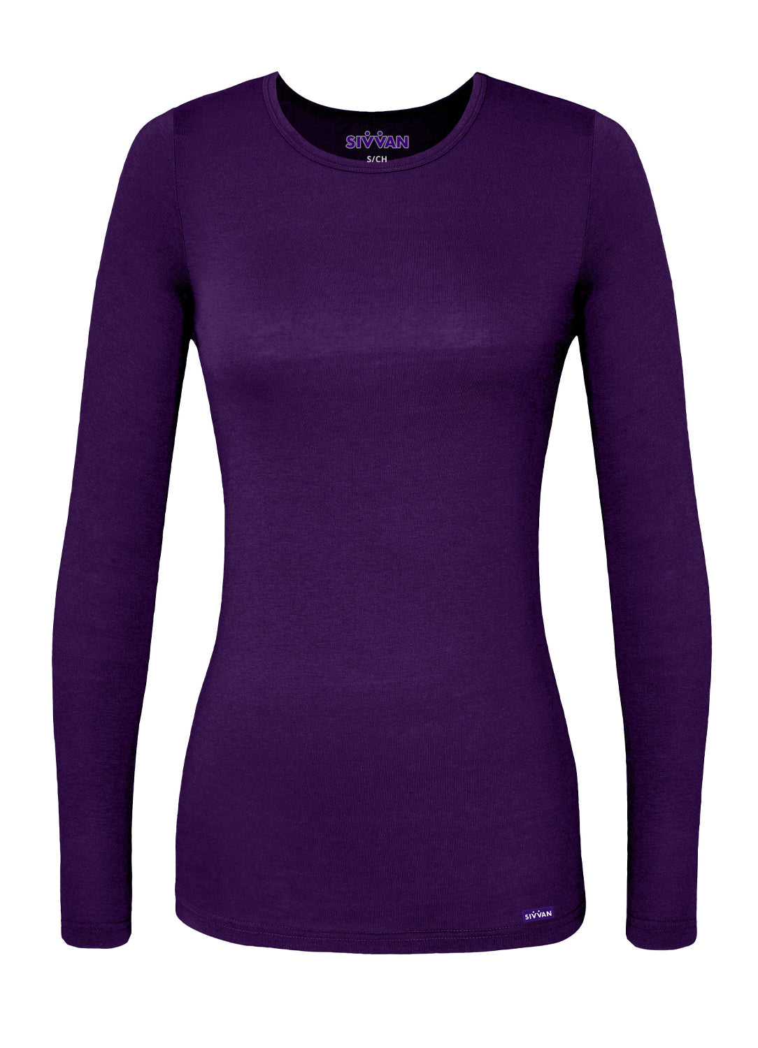 Sivvan Women's Long Sleeve Comfort Underscrub Tee (More Color)