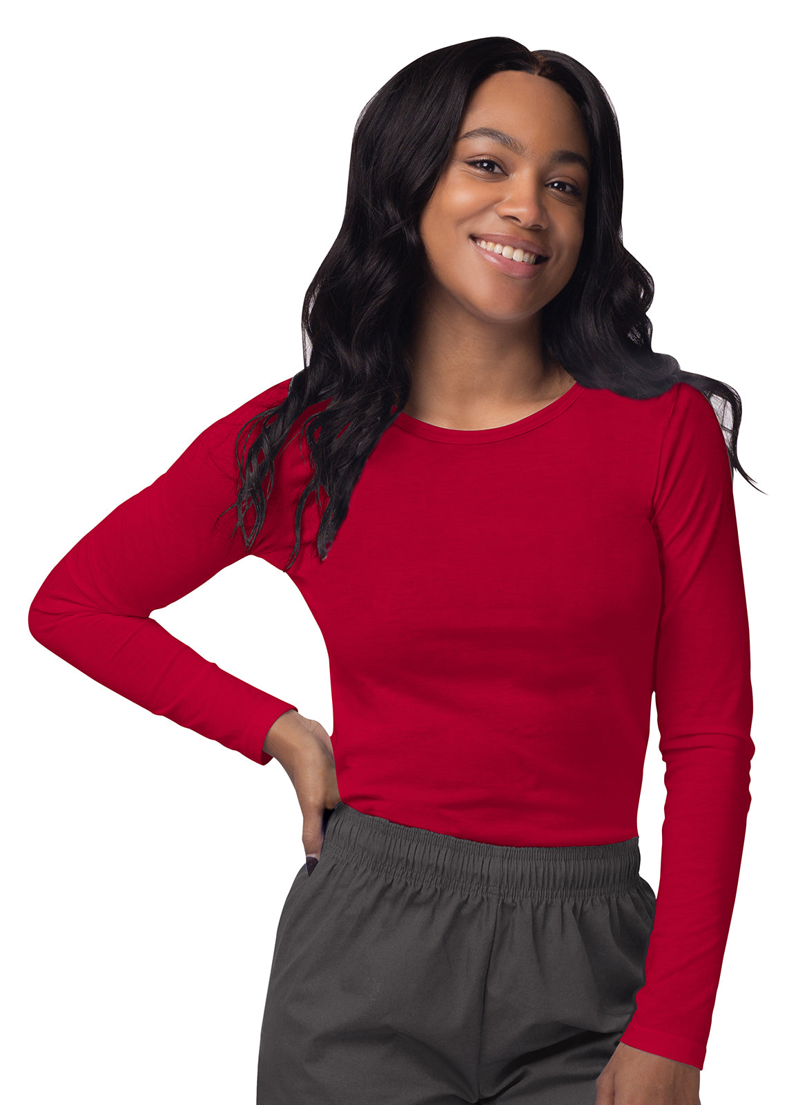 Sivvan Women's Long Sleeve Comfort Underscrub Tee (More Color)