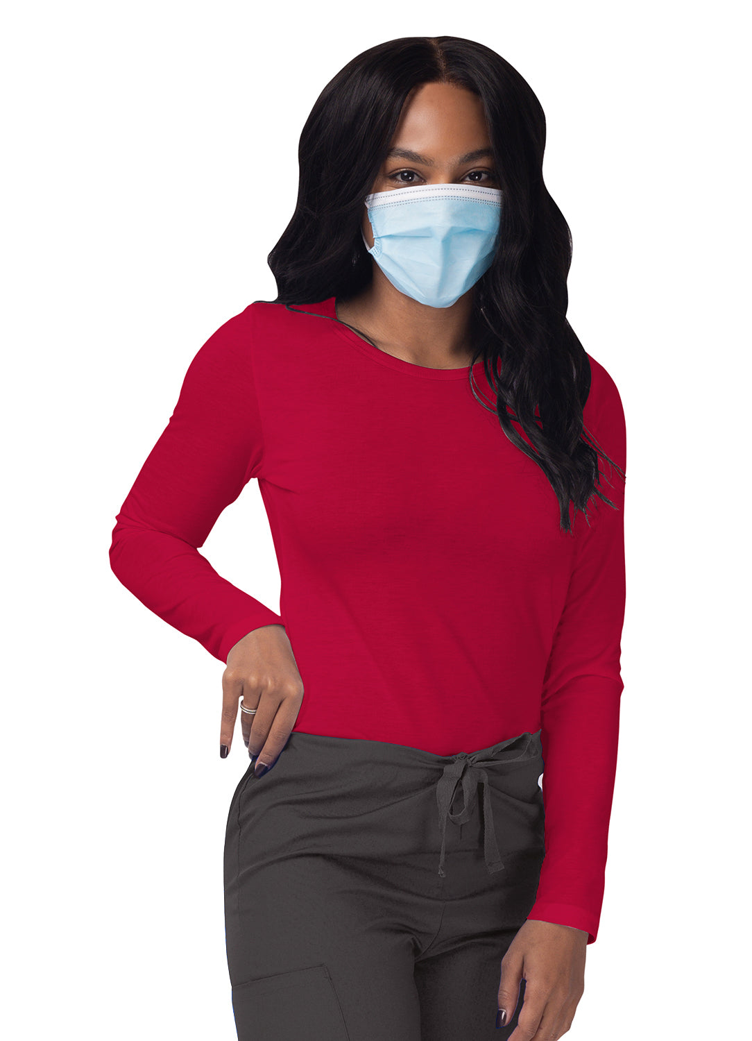 Sivvan Women's Long Sleeve Comfort Underscrub Tee (More Color)