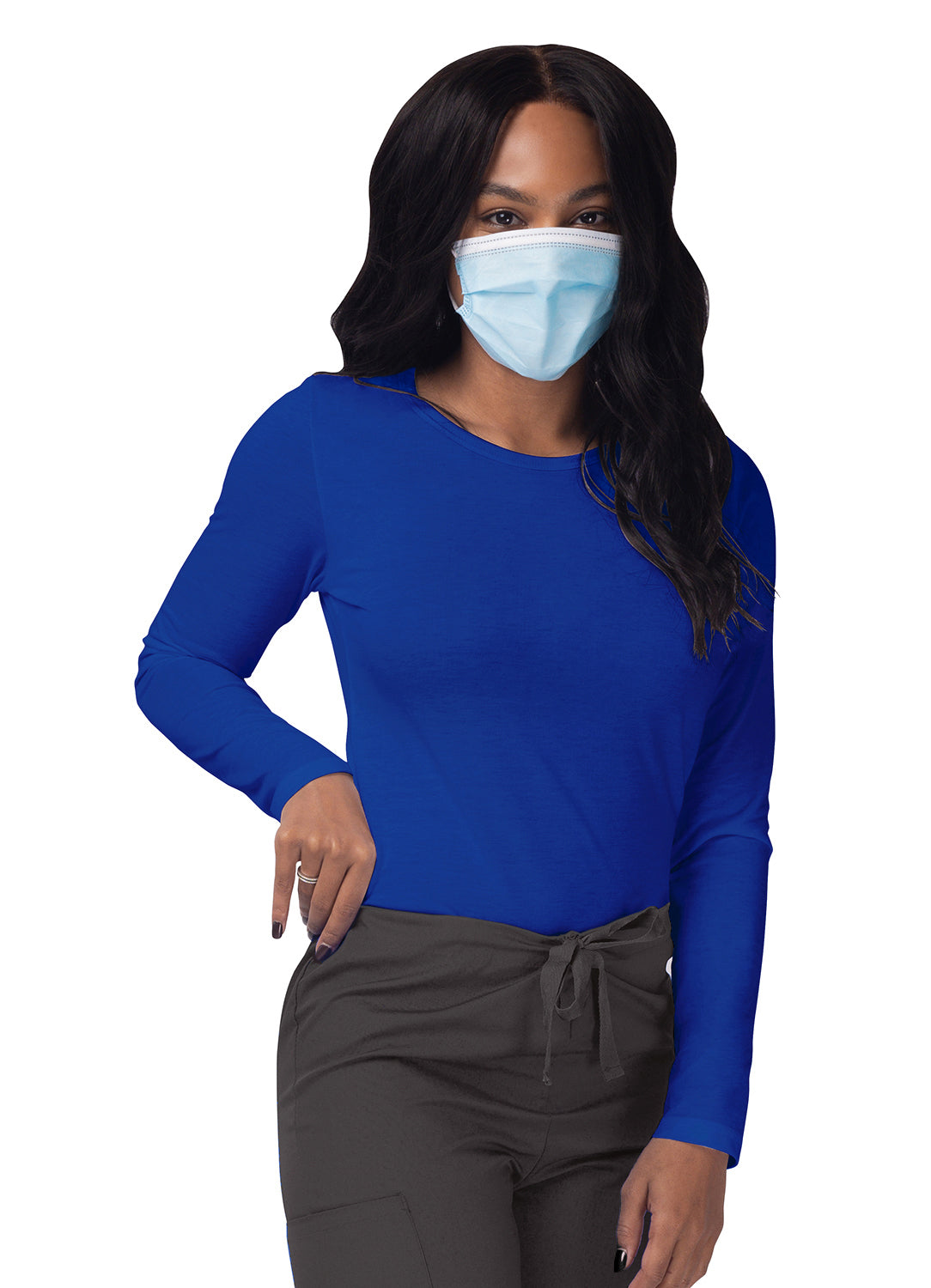 Sivvan Women's Long Sleeve Comfort Underscrub Tee (More Color)