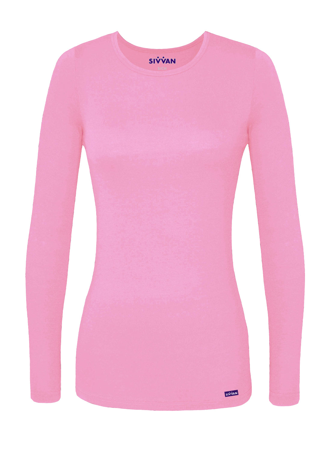 Sivvan Women's Long Sleeve Comfort Underscrub Tee (More Color)
