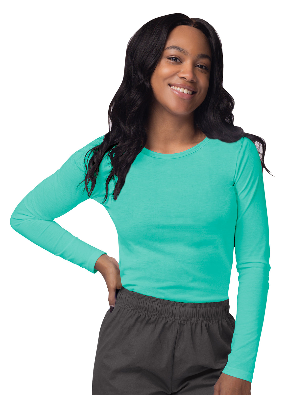 Sivvan Women's Long Sleeve Comfort Underscrub Tee (More Color)