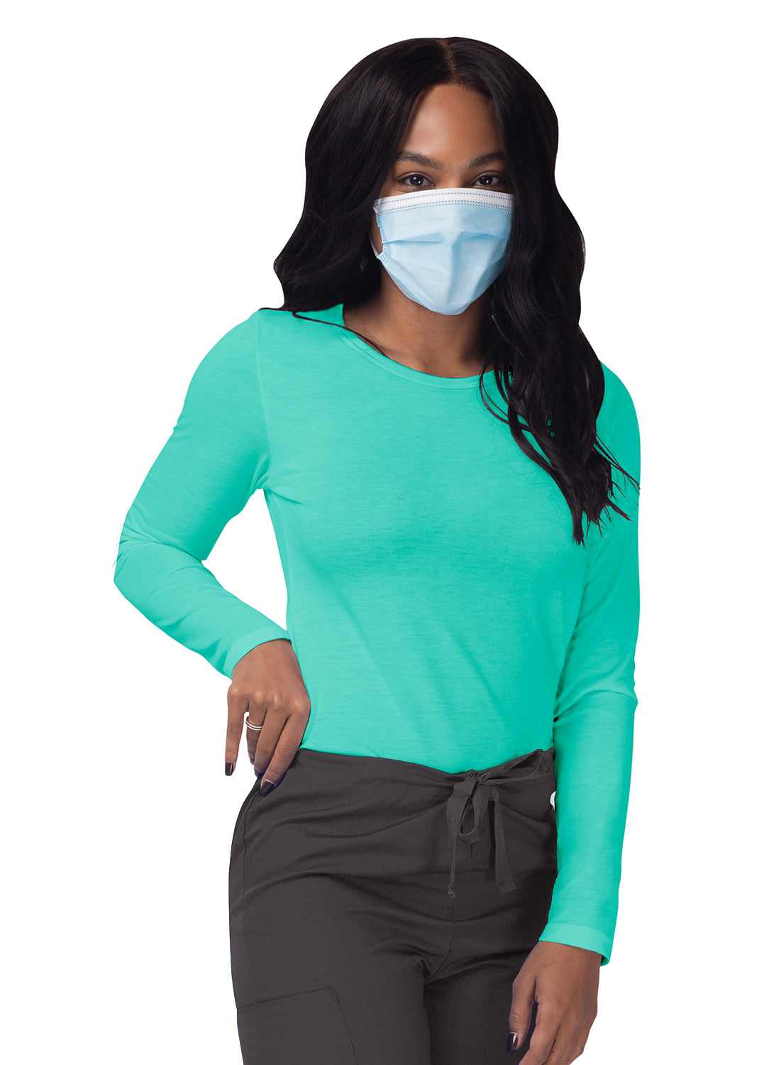 Sivvan Women's Long Sleeve Comfort Underscrub Tee (More Color)