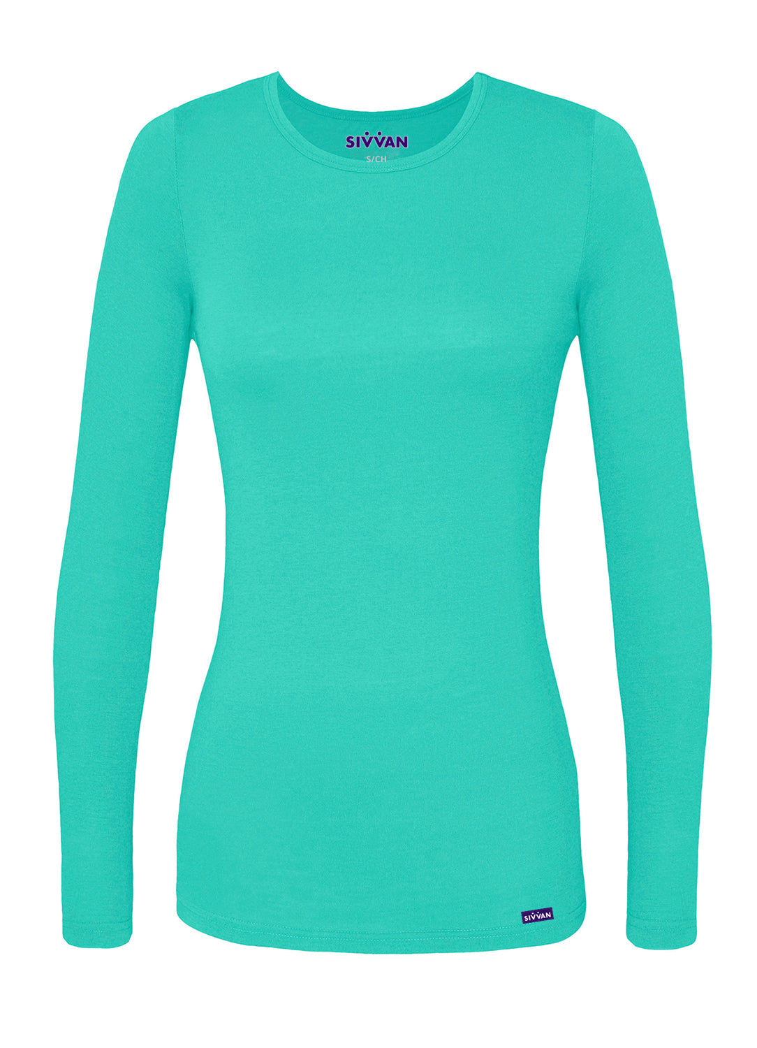 Sivvan Women's Long Sleeve Comfort Underscrub Tee (More Color)