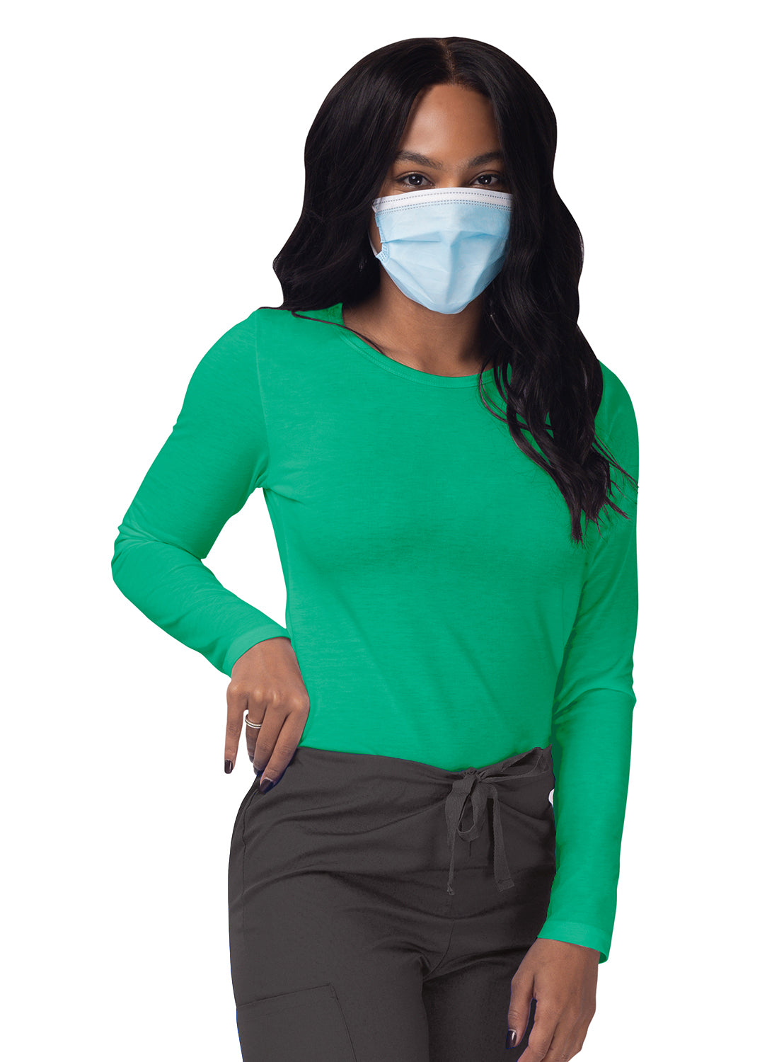 Sivvan Women's Long Sleeve Comfort Underscrub Tee (More Color)
