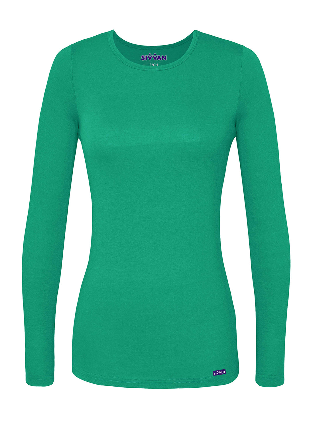 Sivvan Women's Long Sleeve Comfort Underscrub Tee (More Color)