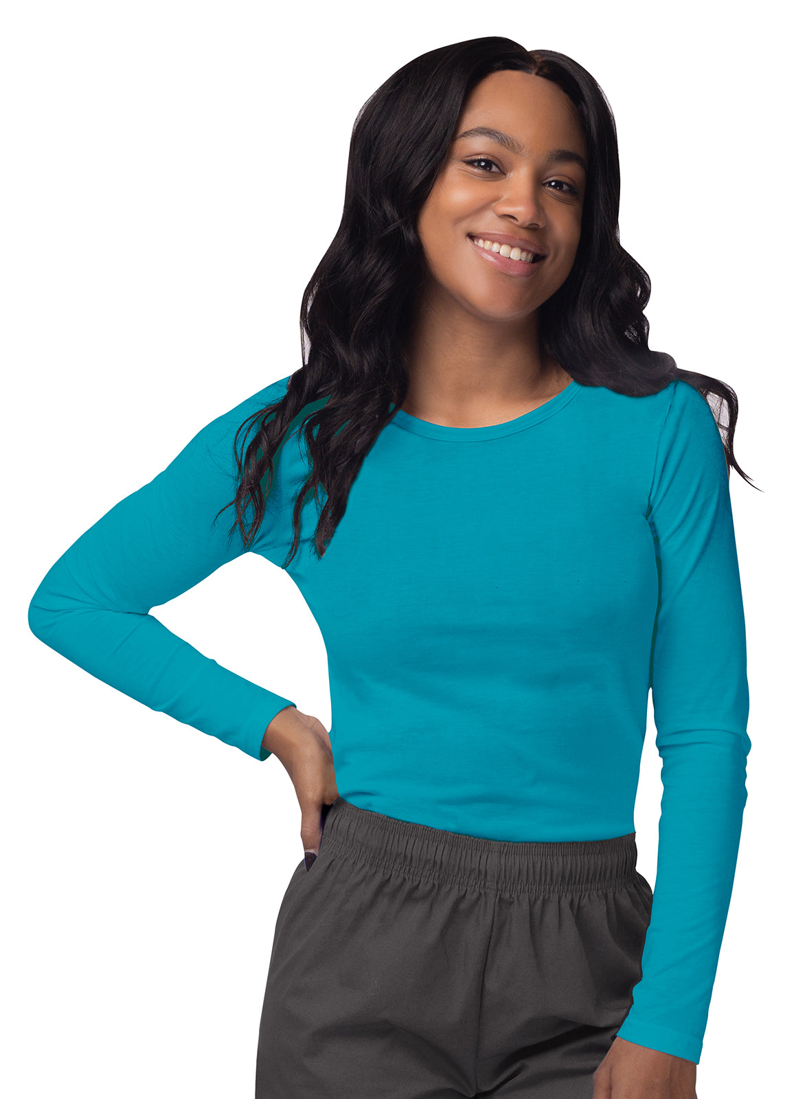 Sivvan Women's Long Sleeve Comfort Underscrub Tee (More Color)