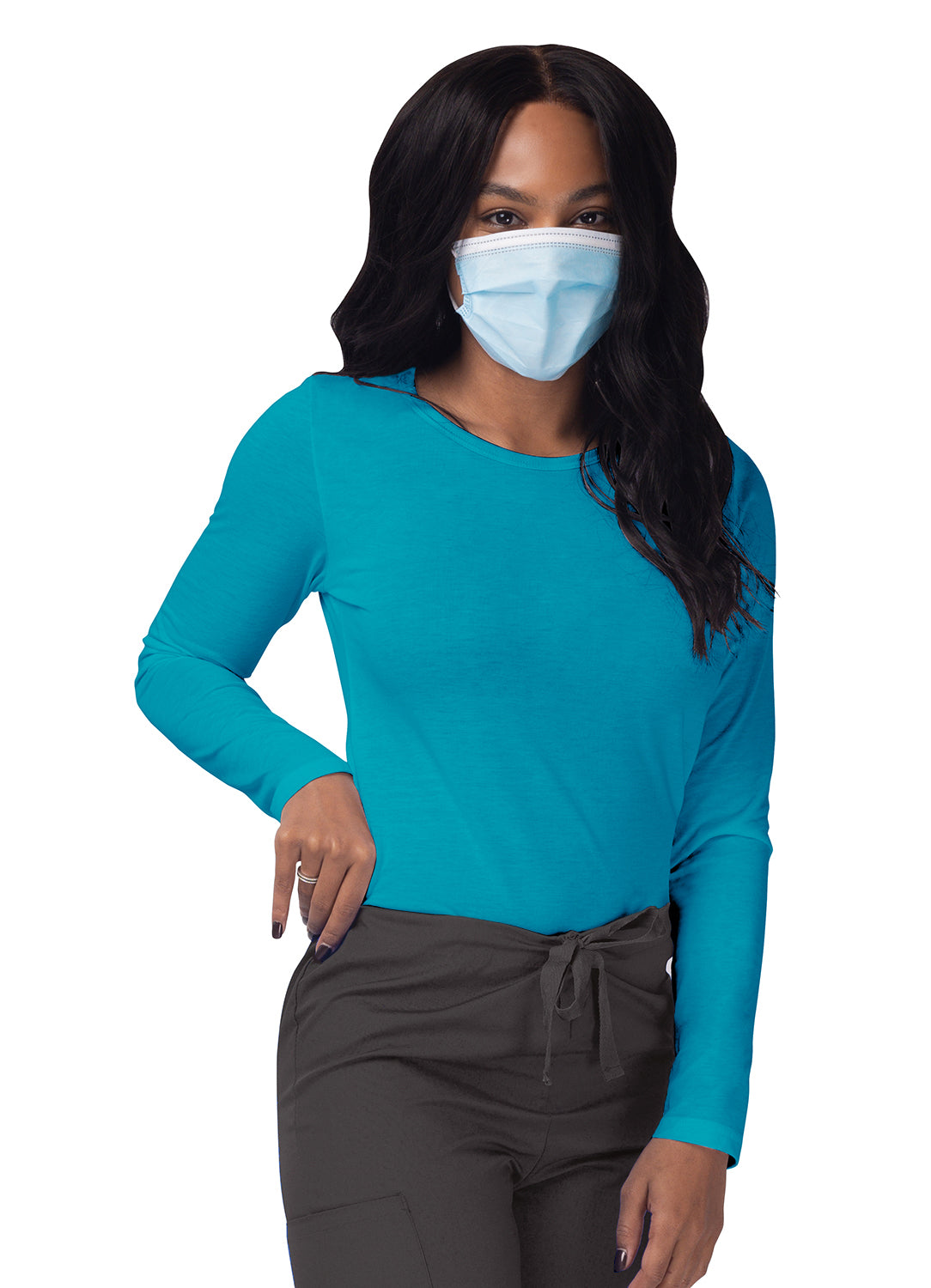 Sivvan Women's Long Sleeve Comfort Underscrub Tee (More Color)