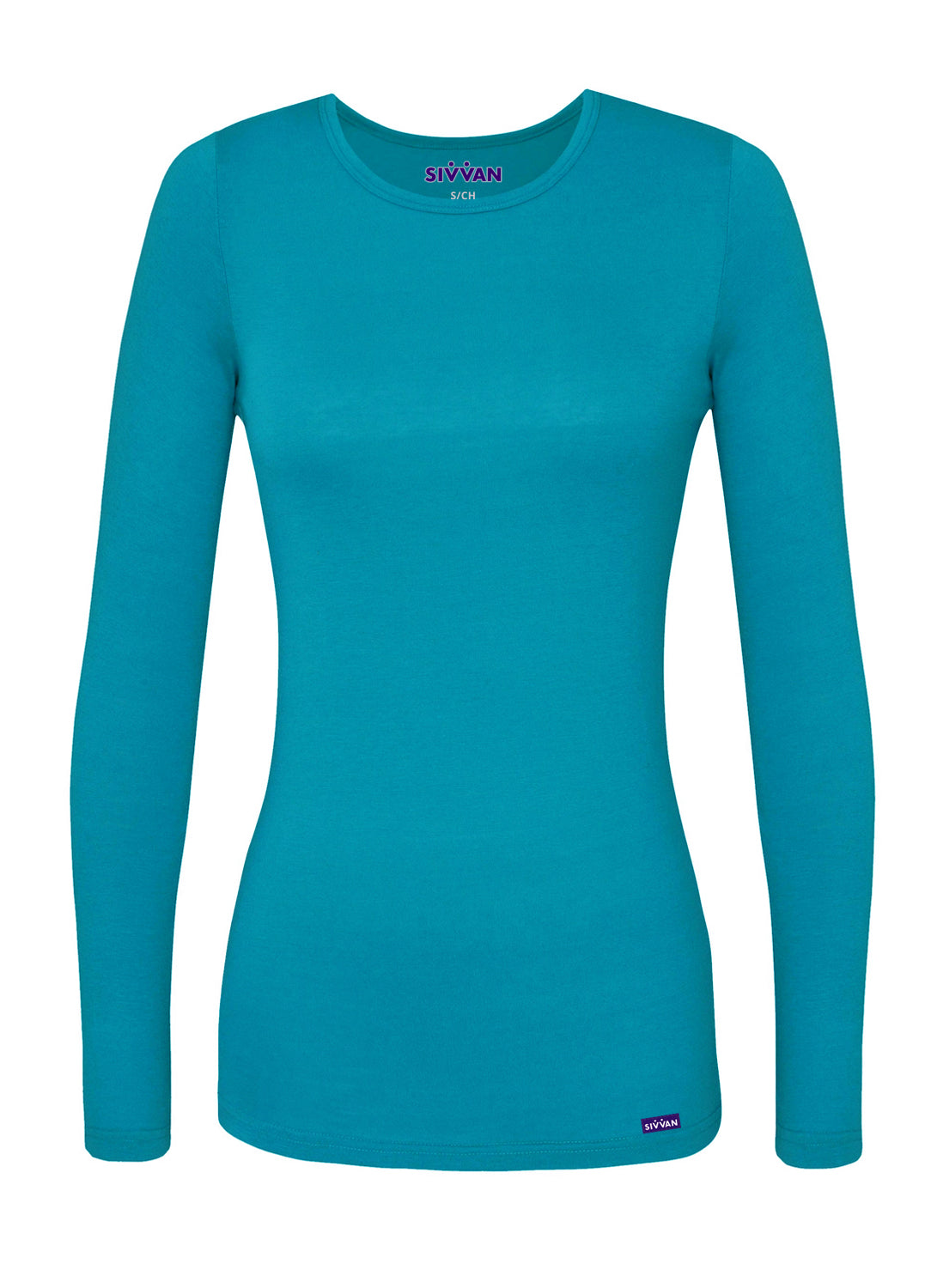 Sivvan Women's Long Sleeve Comfort Underscrub Tee (More Color)