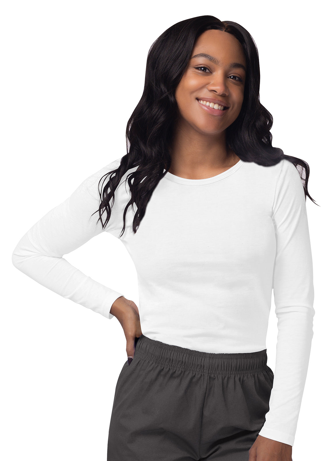 Sivvan Women's Long Sleeve Comfort Underscrub Tee (More Color)