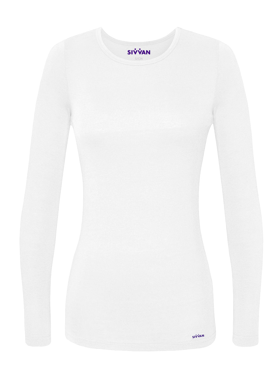 Sivvan Women's Long Sleeve Comfort Underscrub Tee (More Color)