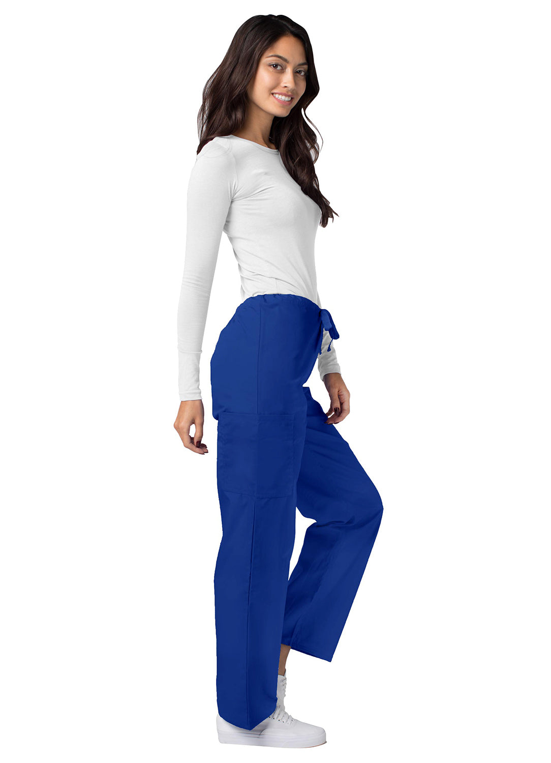 Adar Universal Unisex Natural-Rise Drawstring Tapered Leg Pants Petite