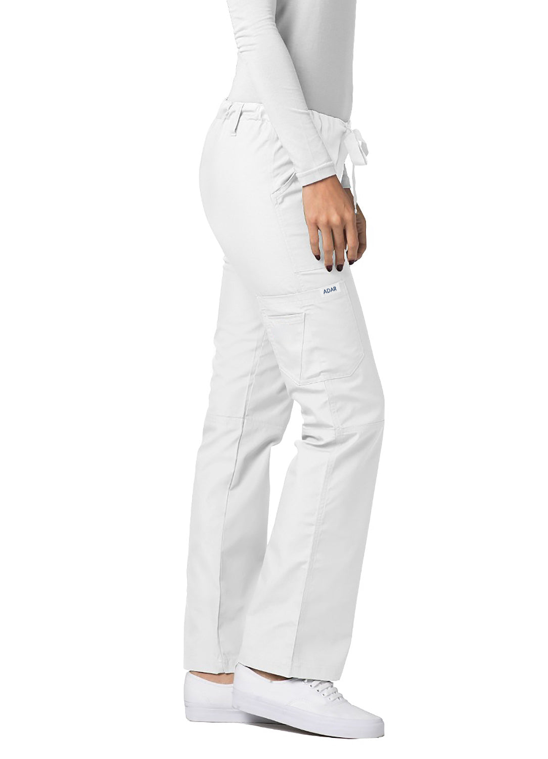 Adar Universal Low-Rise Multipocket Drawstring Straight Leg Pants (More Color)