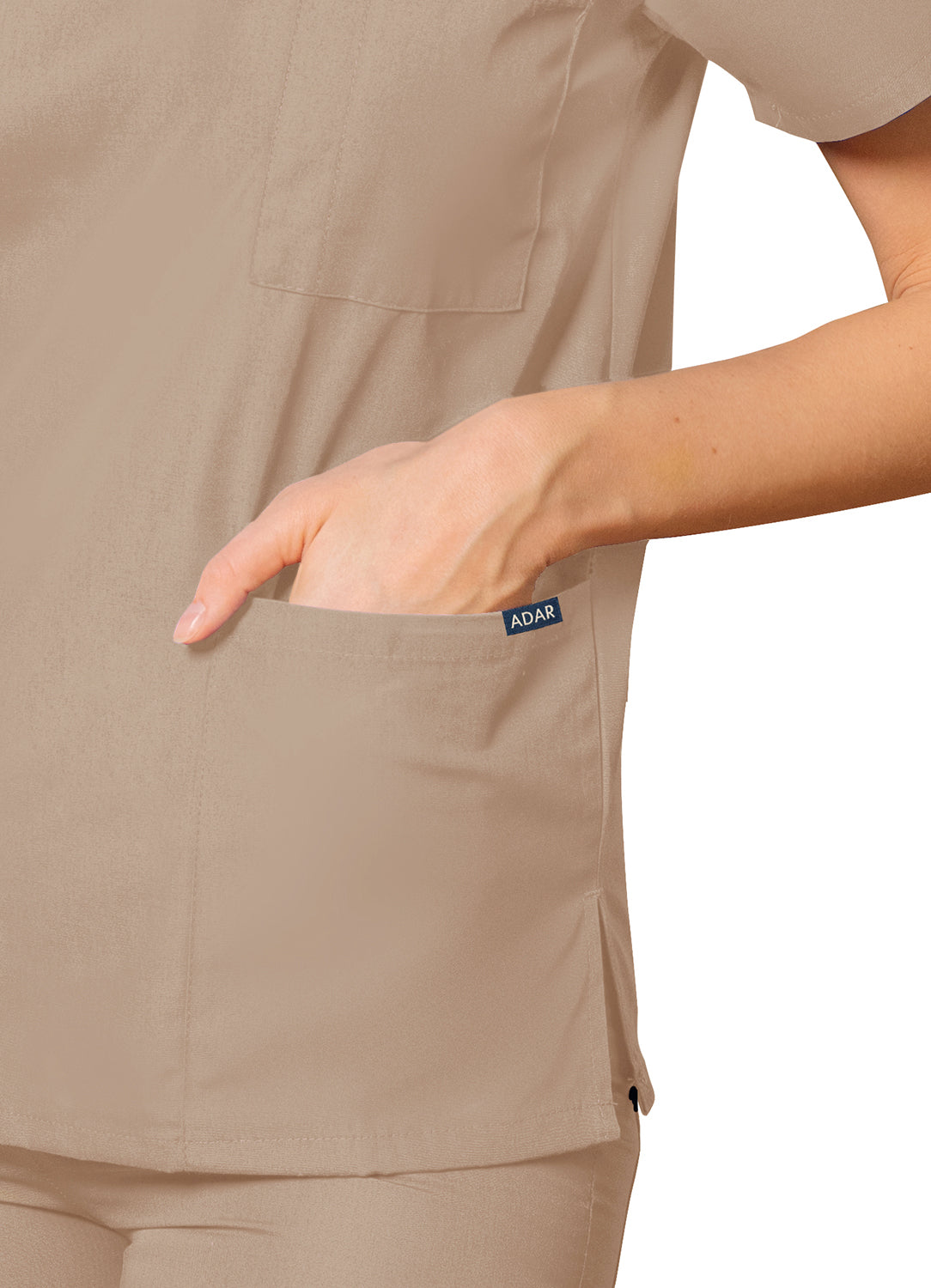 Adar Universal Unisex V-Neck Tunic 3 Pocket
