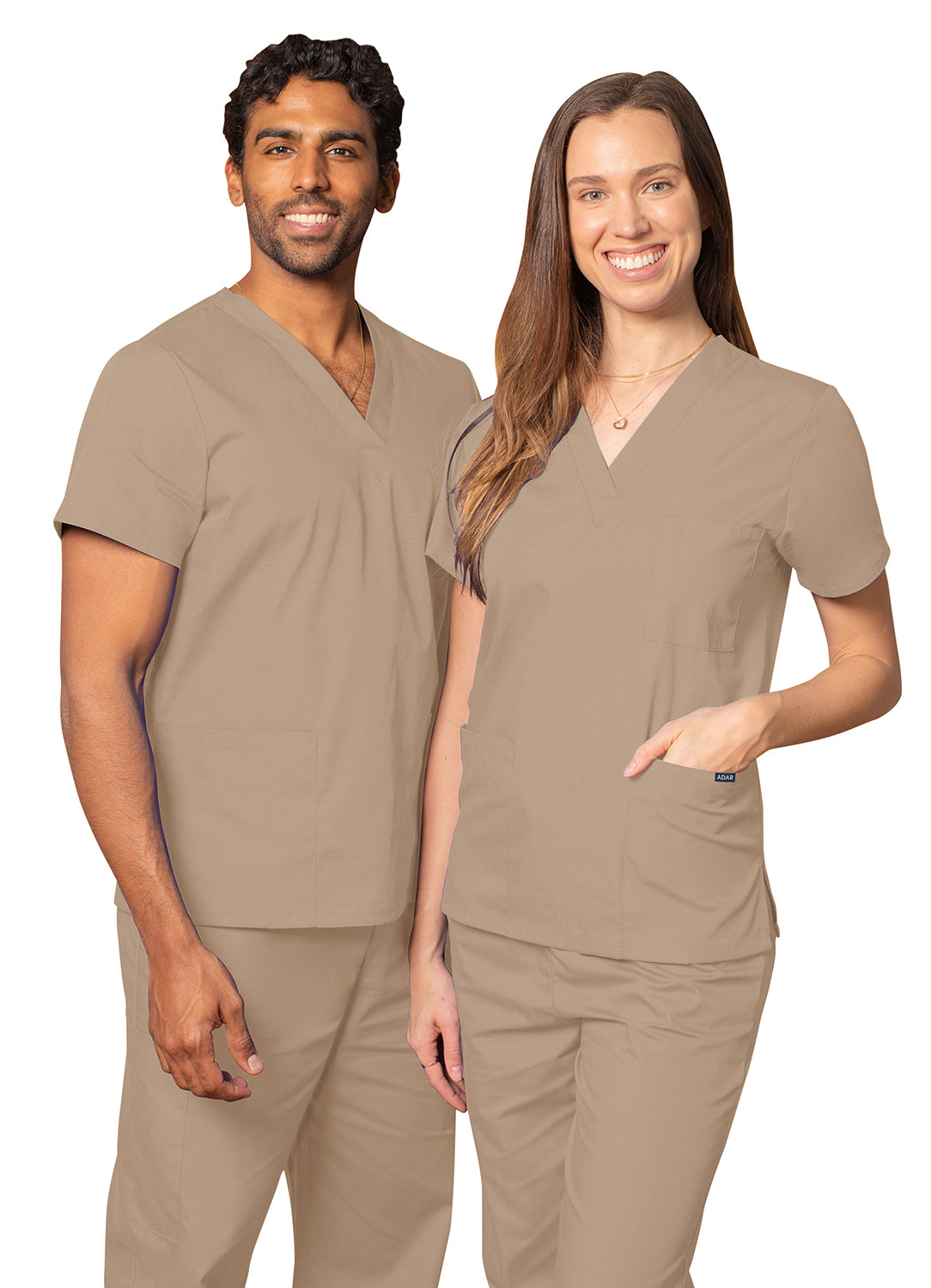 Adar Universal Unisex V-Neck Tunic 3 Pocket