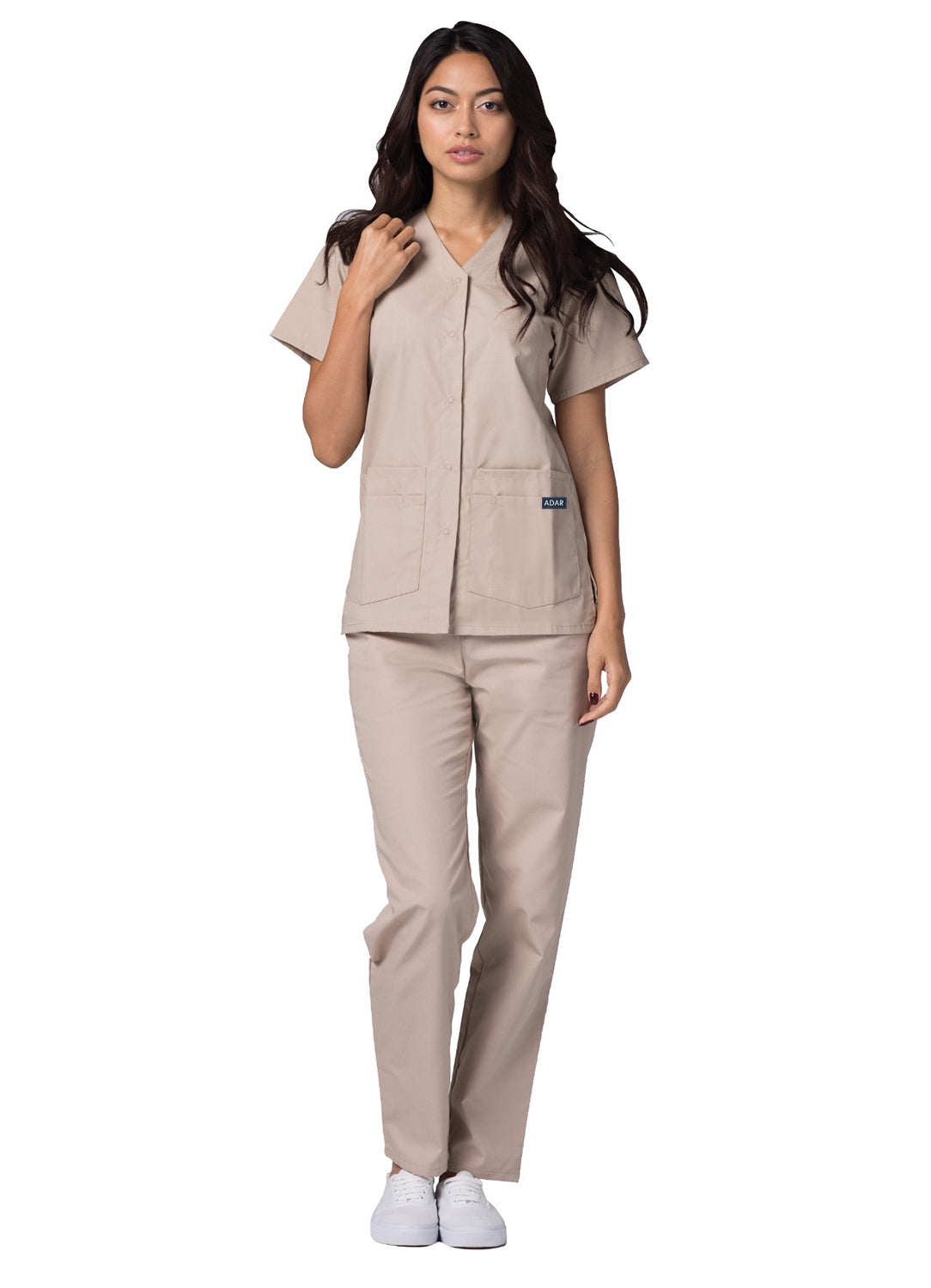 Adar Universal Double Pocket Snap Front Top
