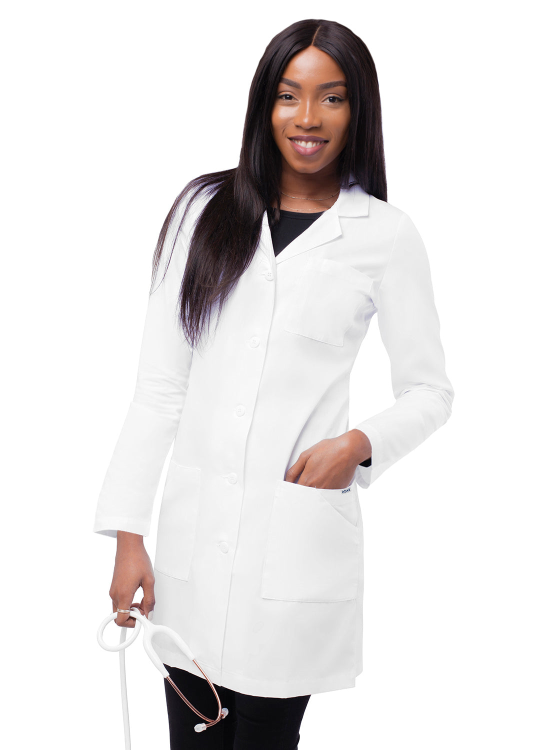 Adar Universal Women's 36" Slim-Fit Lab Coat