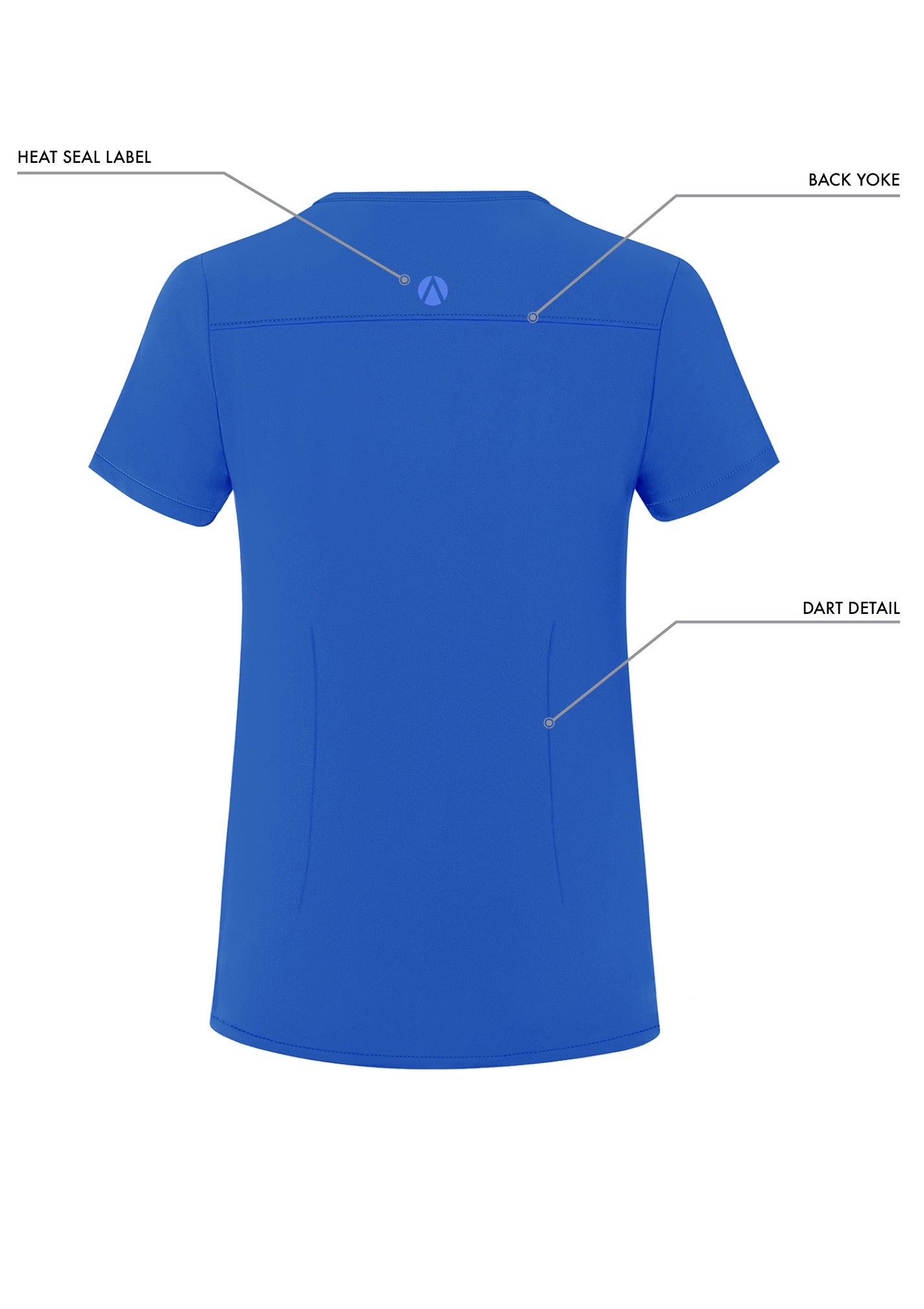 ADAR Addition Women's Notched V-neck Scrub Top (More Color)
